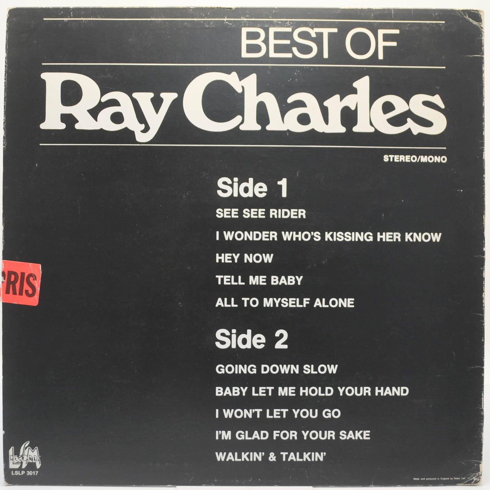 Ray Charles — Best Of (UK), 1979