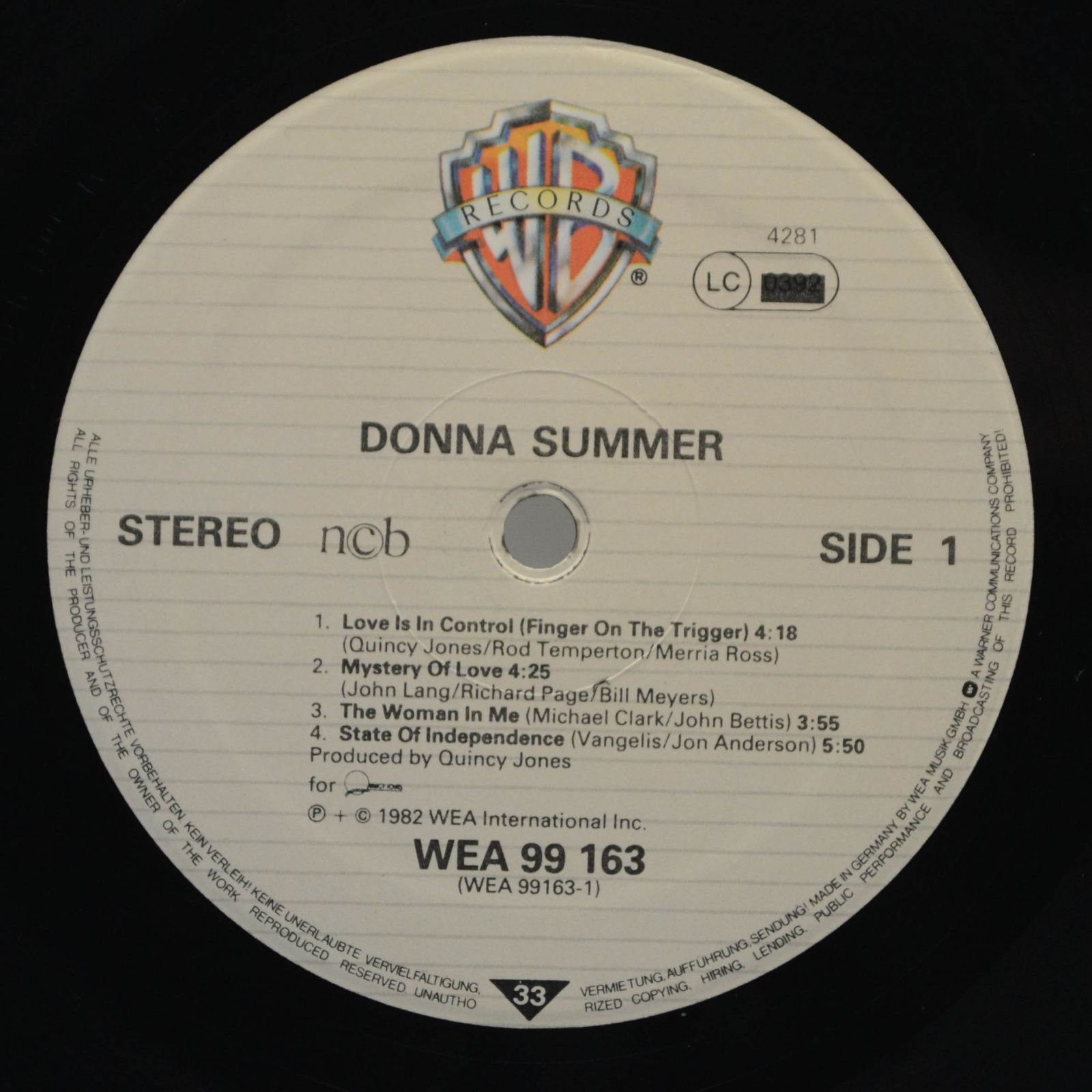 Donna Summer — Donna Summer, 1982