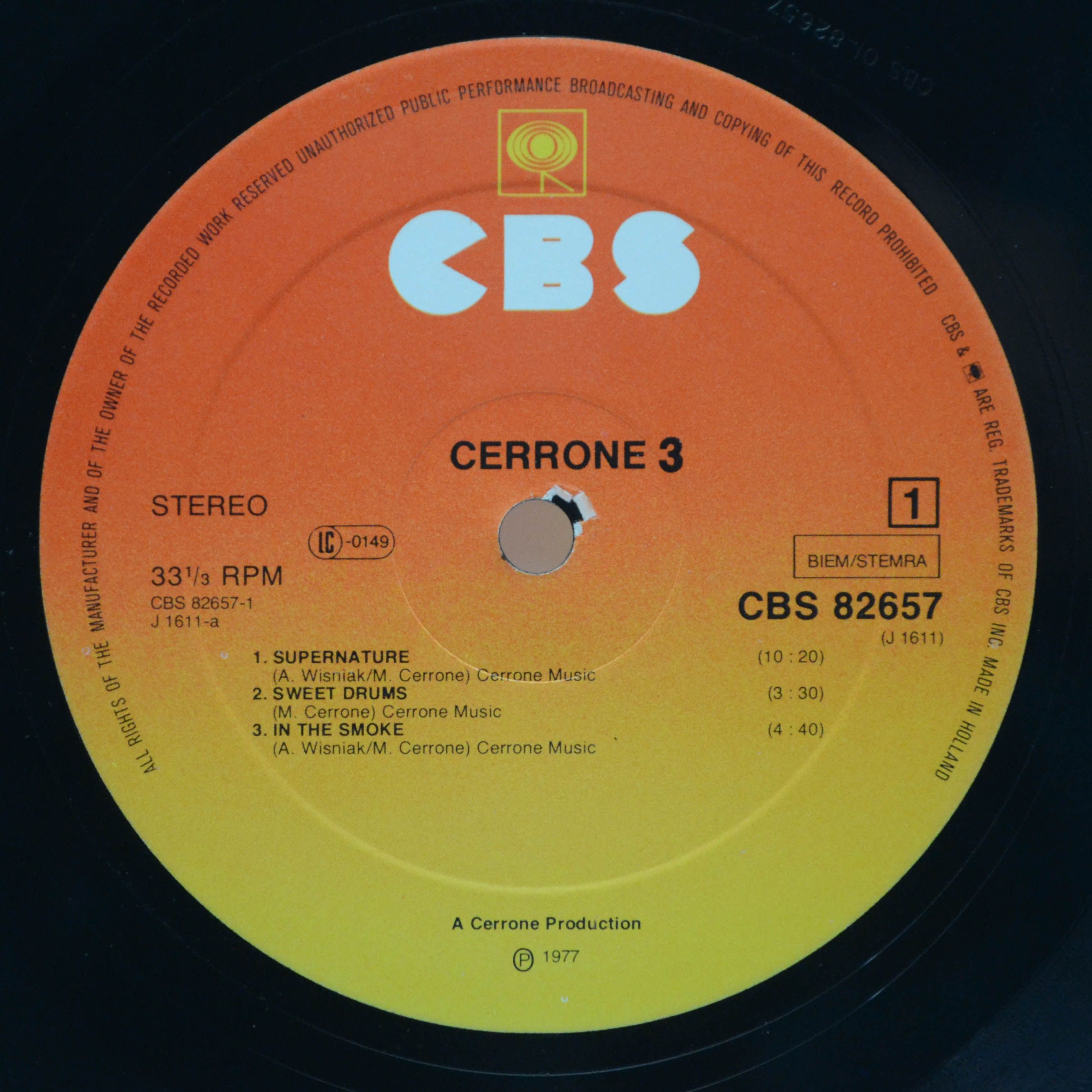 Cerrone — Cerrone 3 - Supernature, 1977