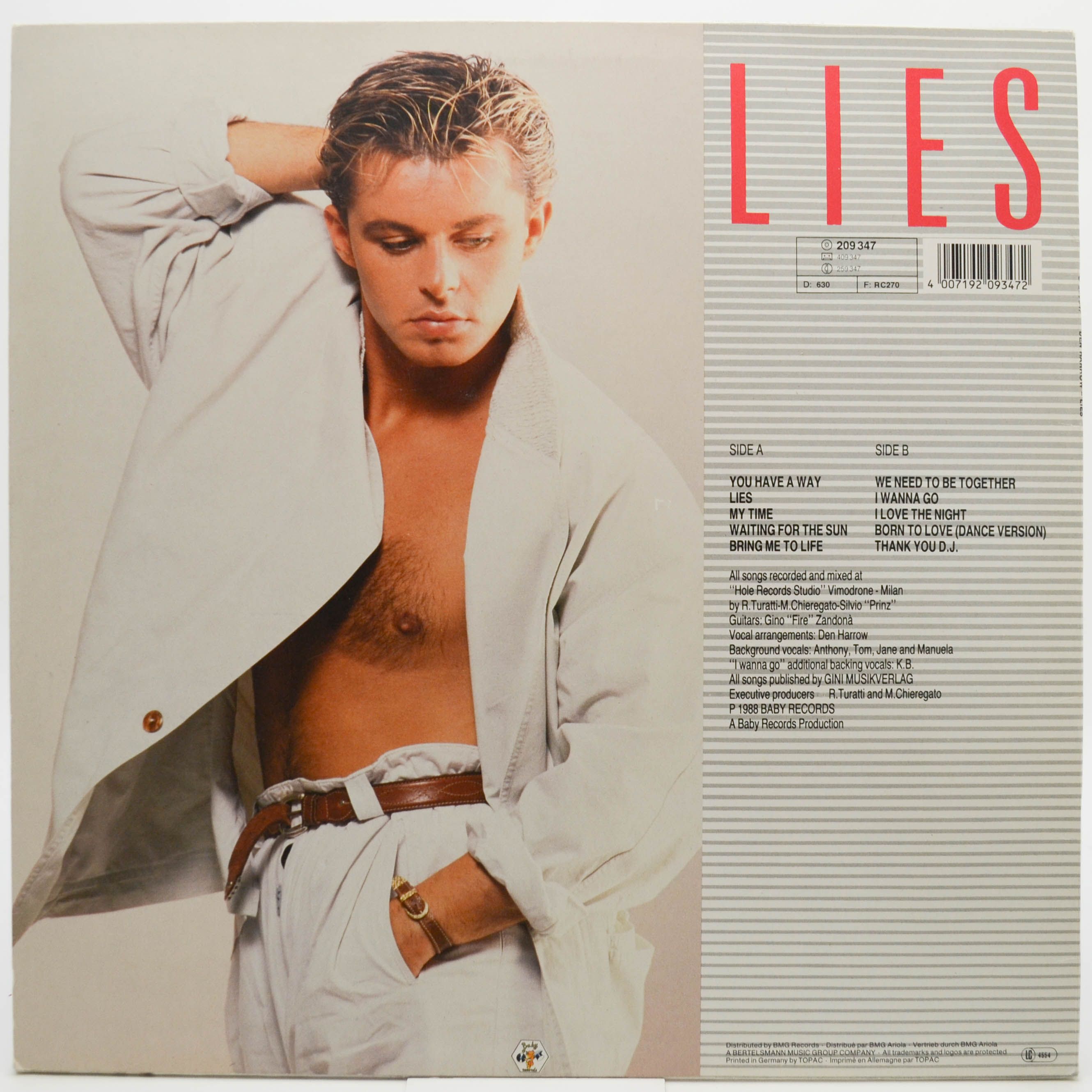 Den Harrow — Lies, 1988