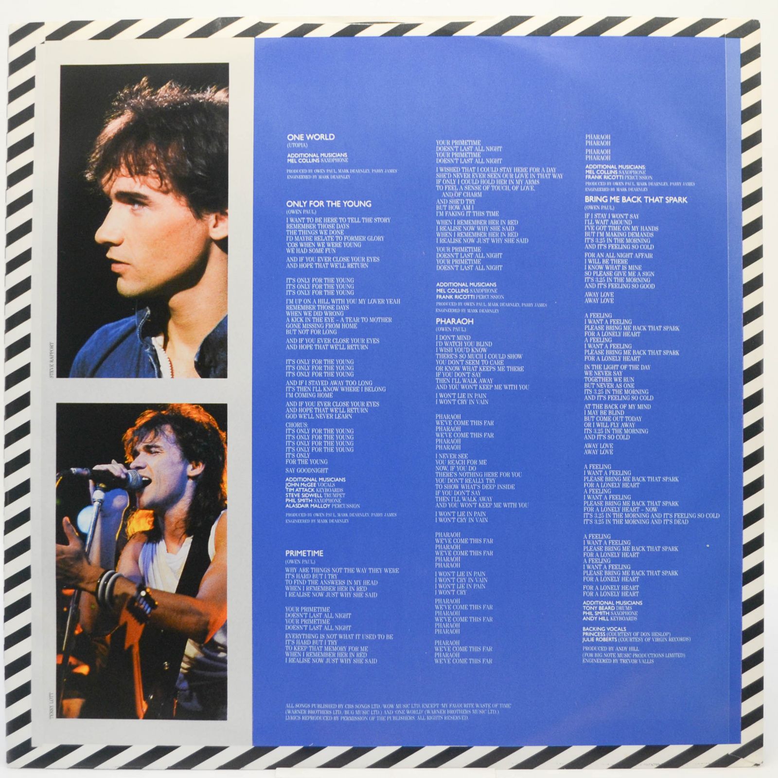 Owen Paul — As It Is ..., 1986