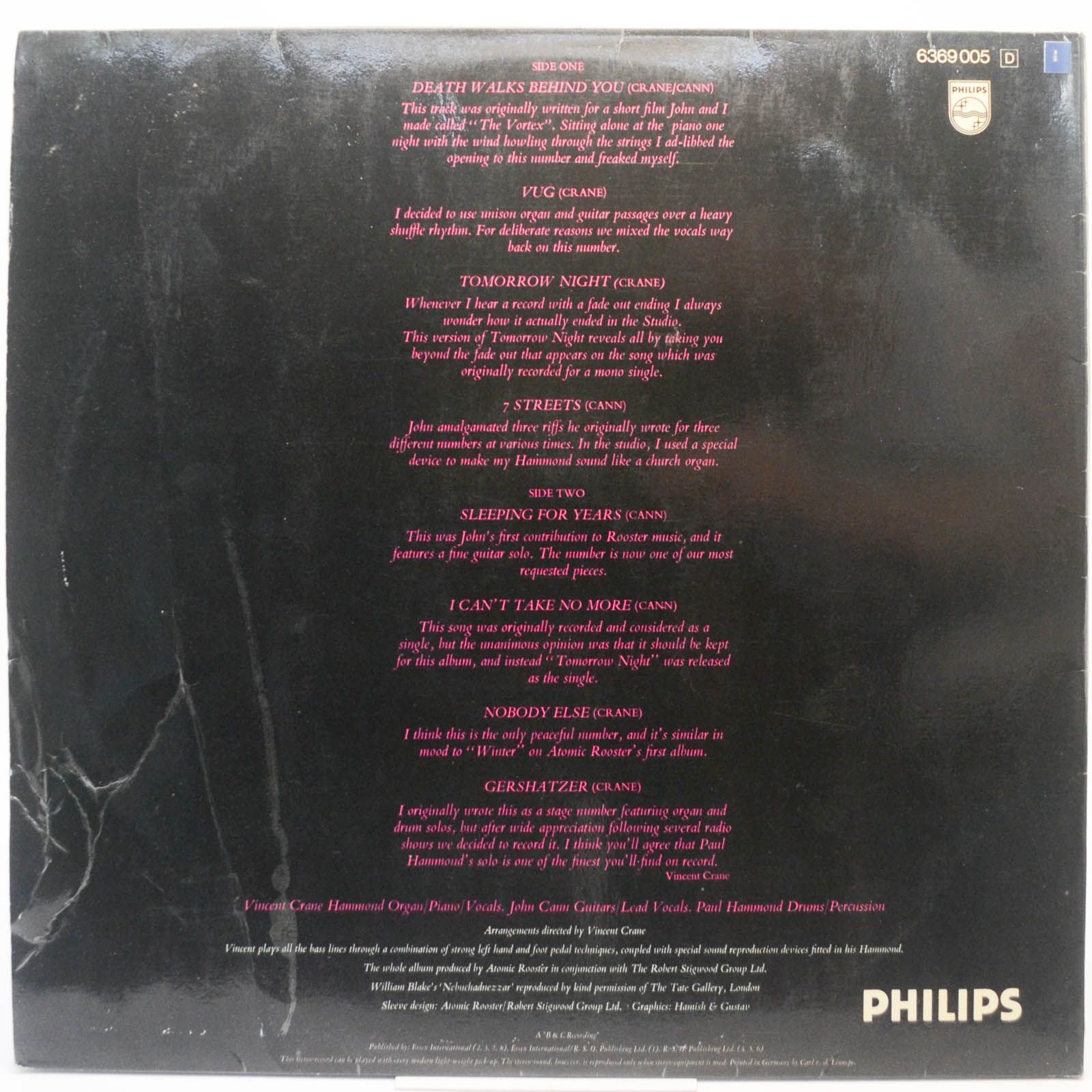 Atomic Rooster — Death Walks Behind You, 1970