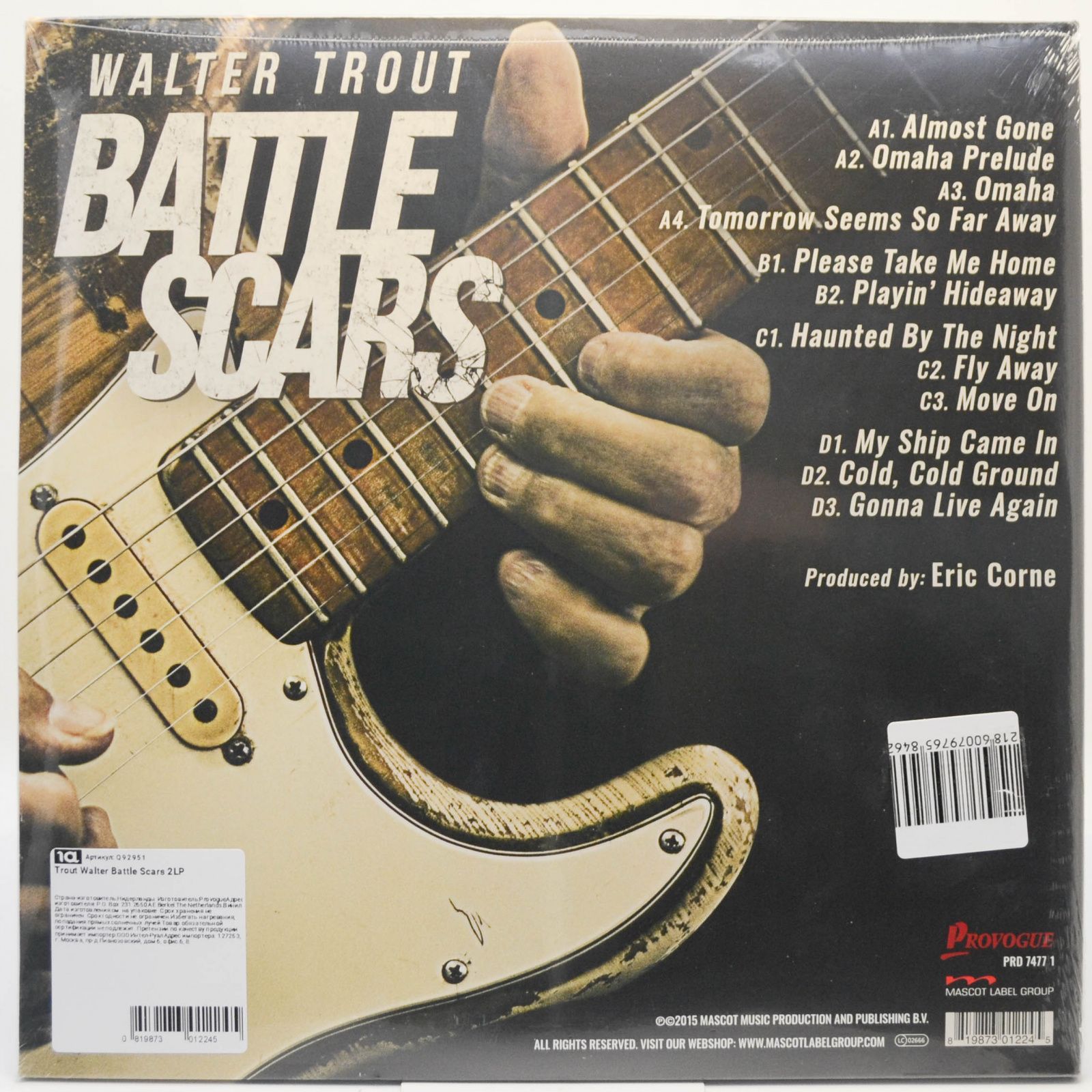 Walter Trout — Battle Scars (2LP), 2015
