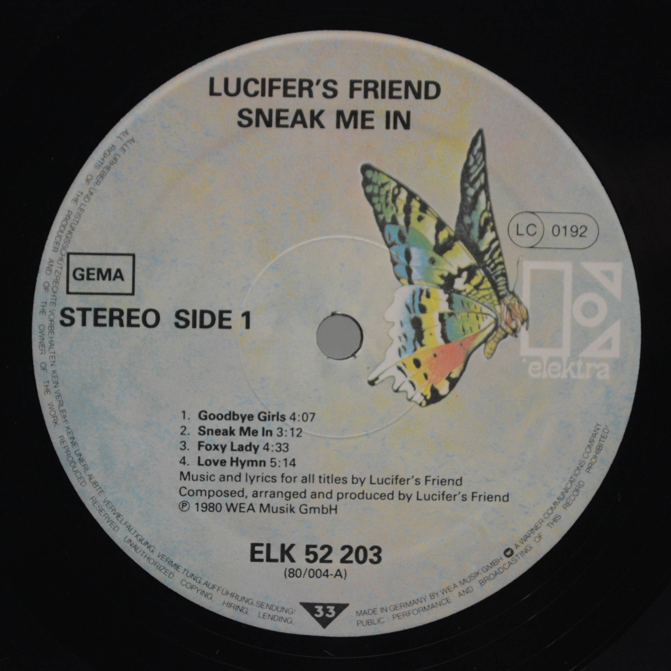Lucifer's Friend — Sneak Me In, 1980
