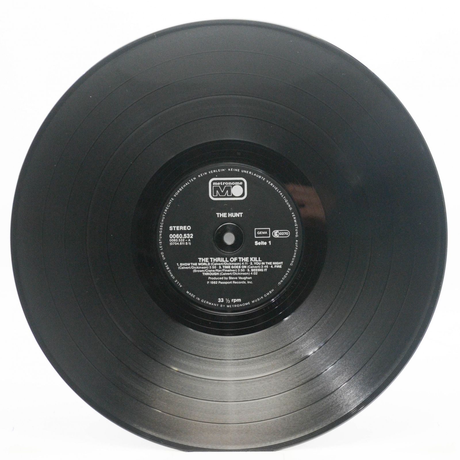 Hunt — The Thrill Of The Kill, 1982