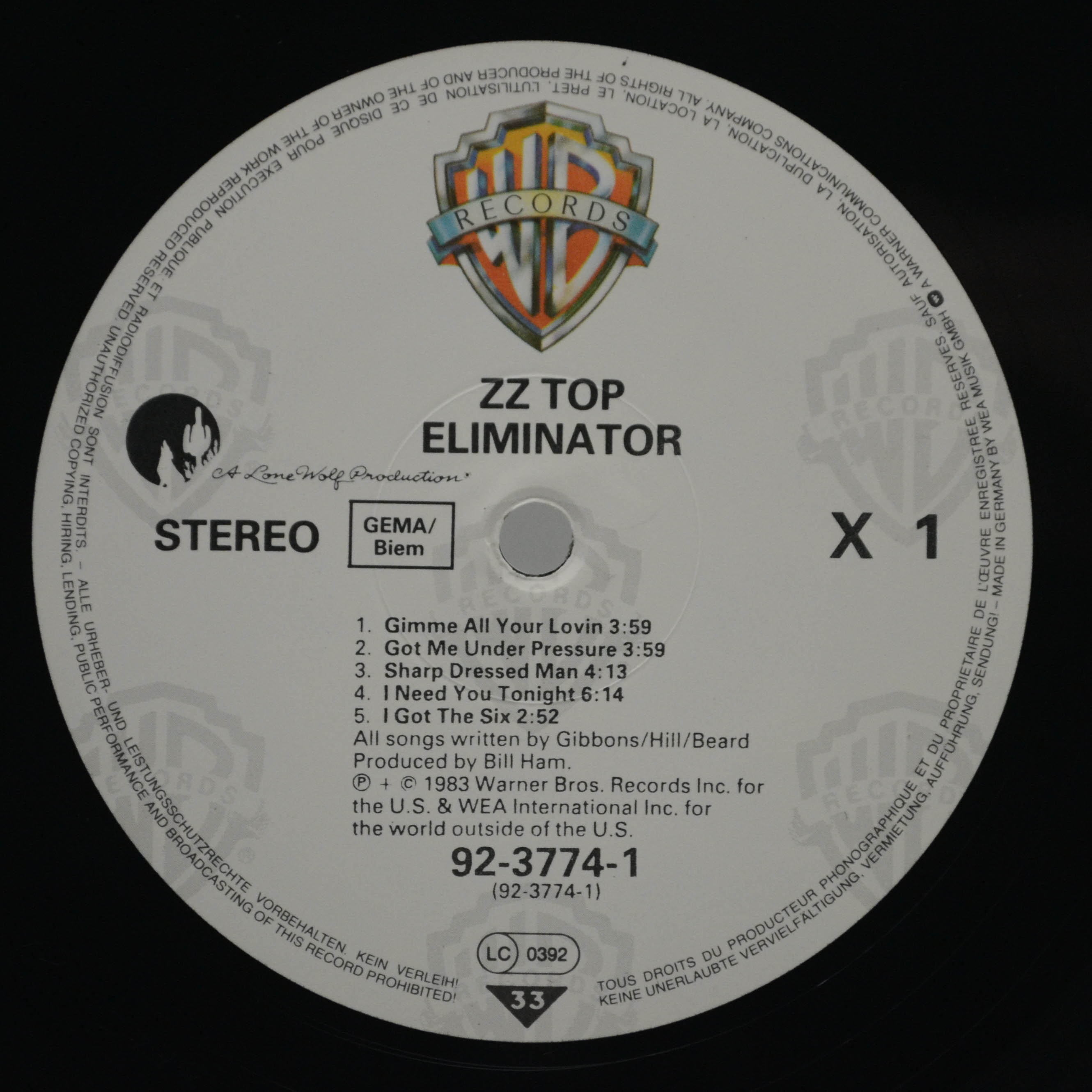 ZZ Top — Eliminator, 1983