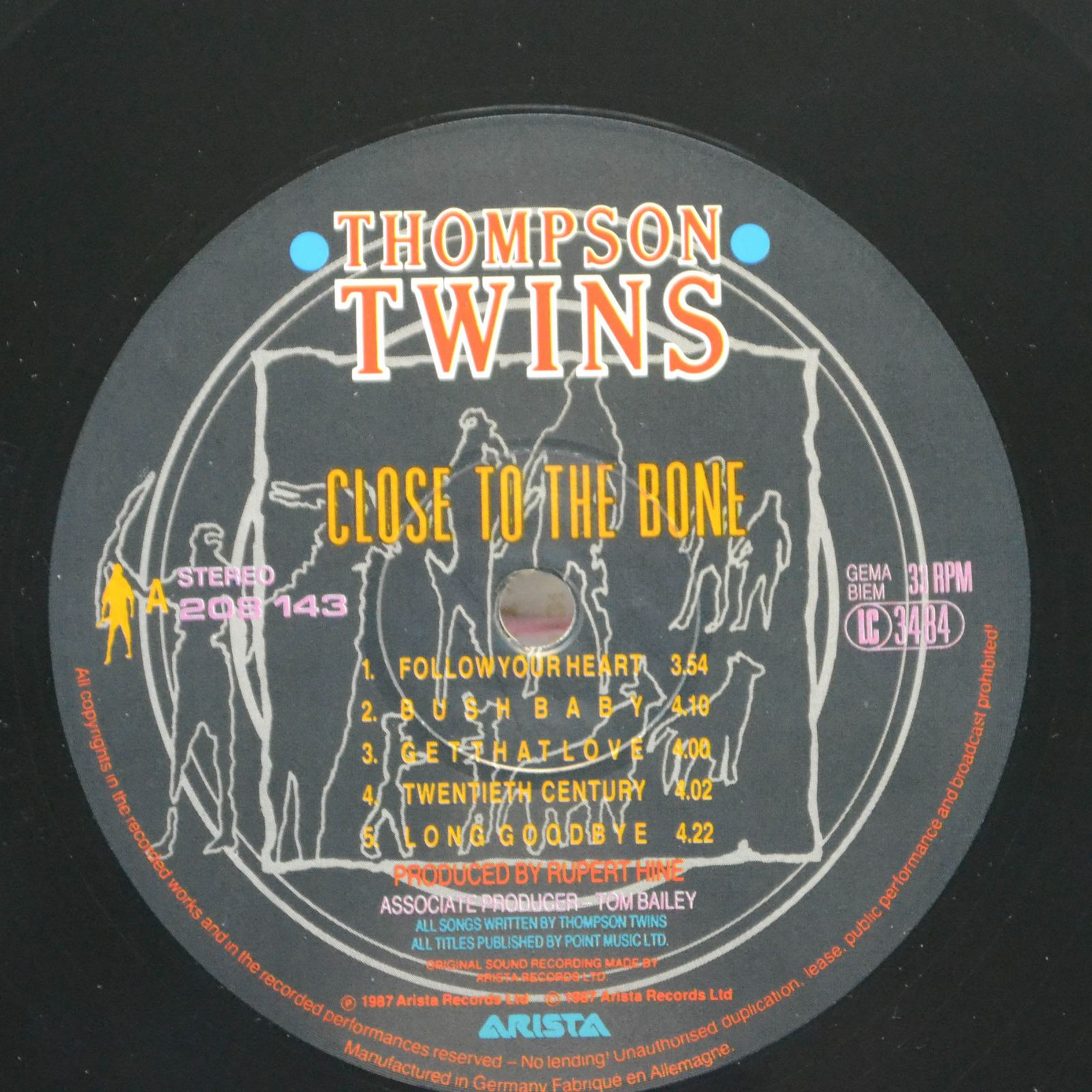 Thompson Twins — Close To The Bone, 1987