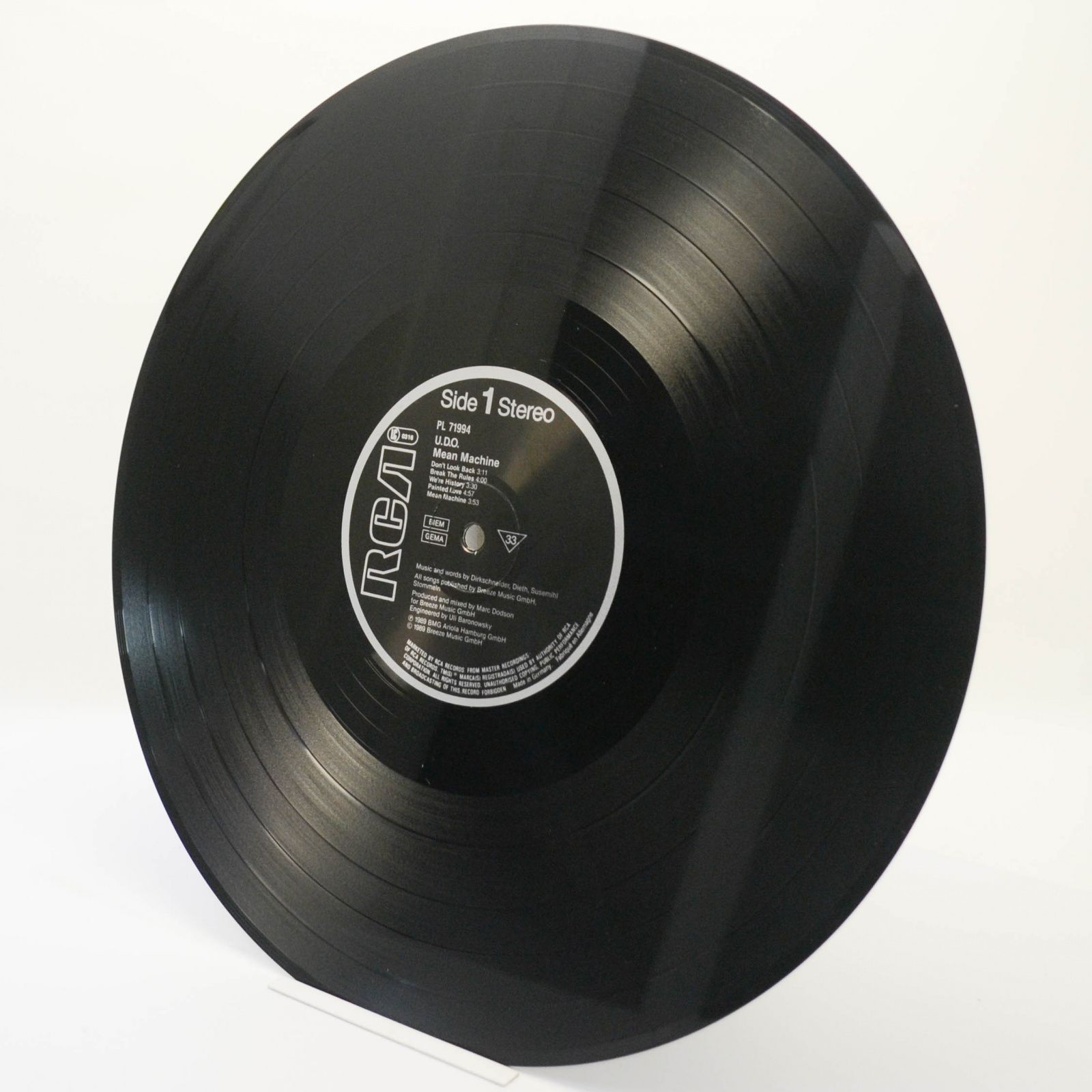 U.D.O. — Mean Machine, 1989