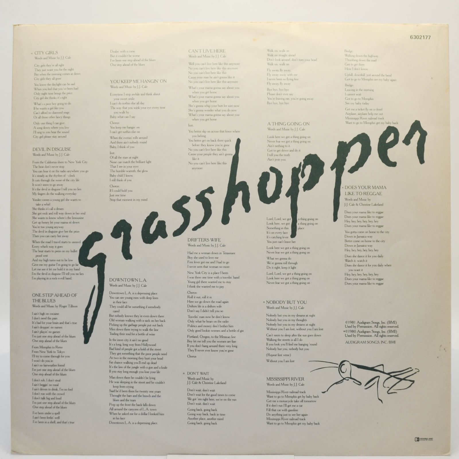 J.J. Cale — Grasshopper, 1982