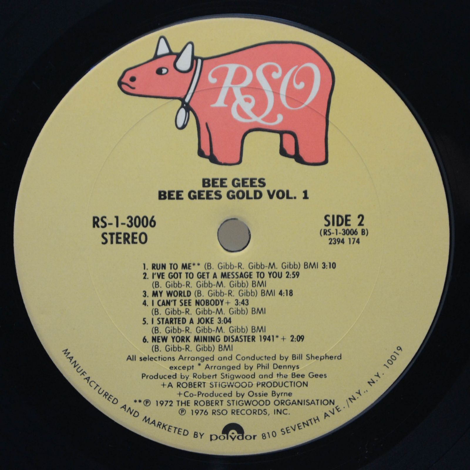 Bee Gees — Gold Volume 1 (USA), 1978