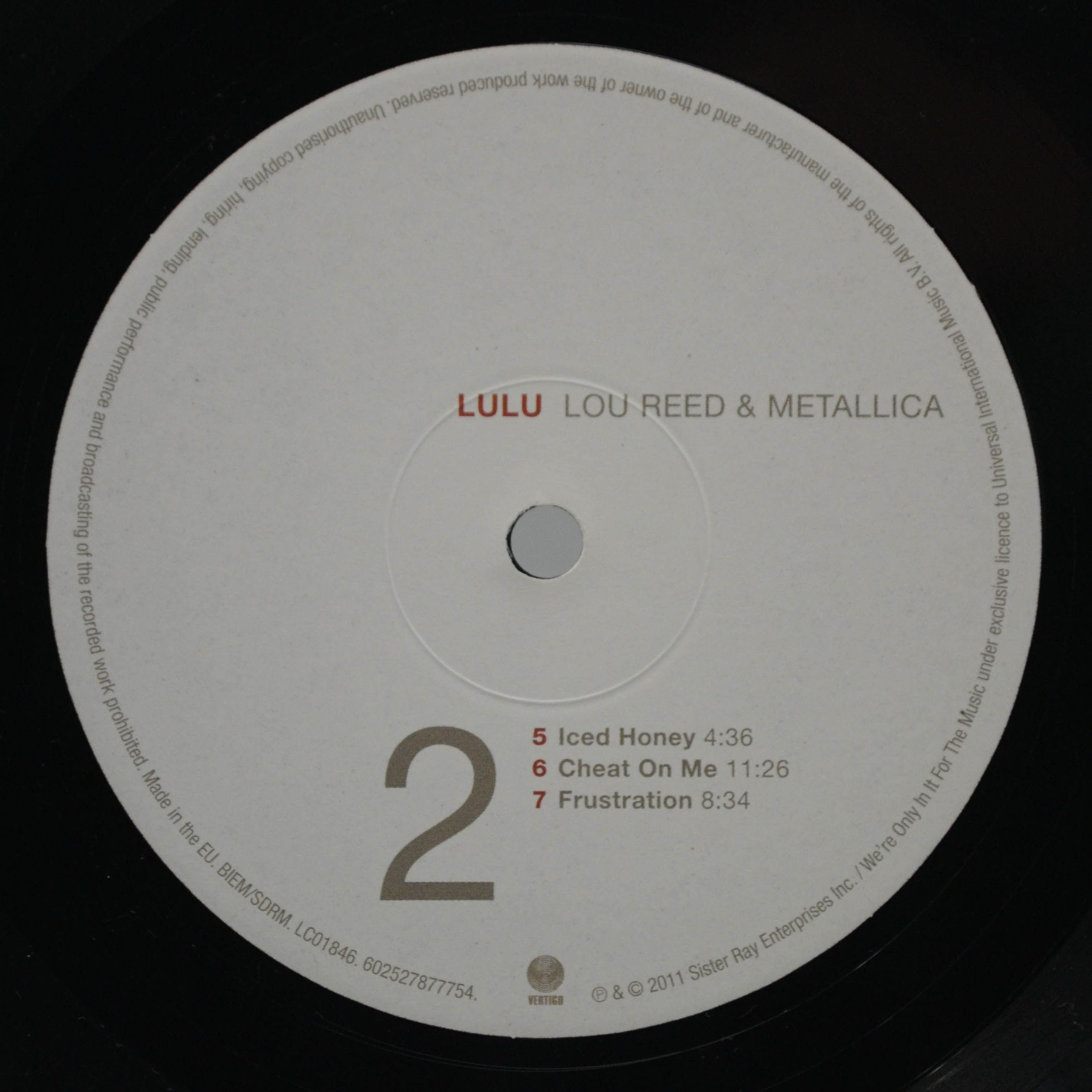 Lou Reed & Metallica — Lulu (2LP), 2011