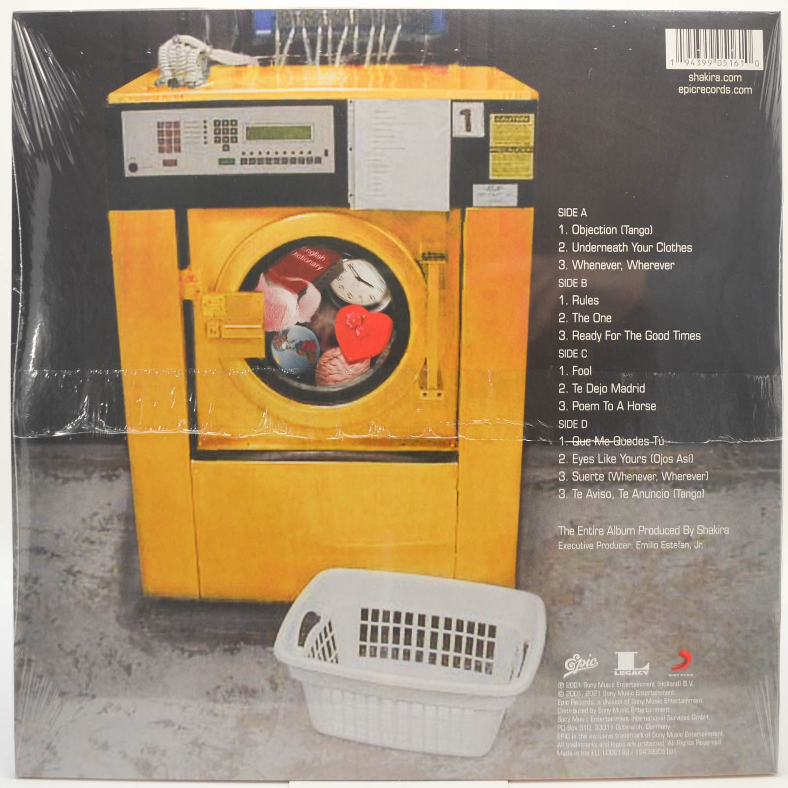 Shakira — Laundry Service (2LP), 2001