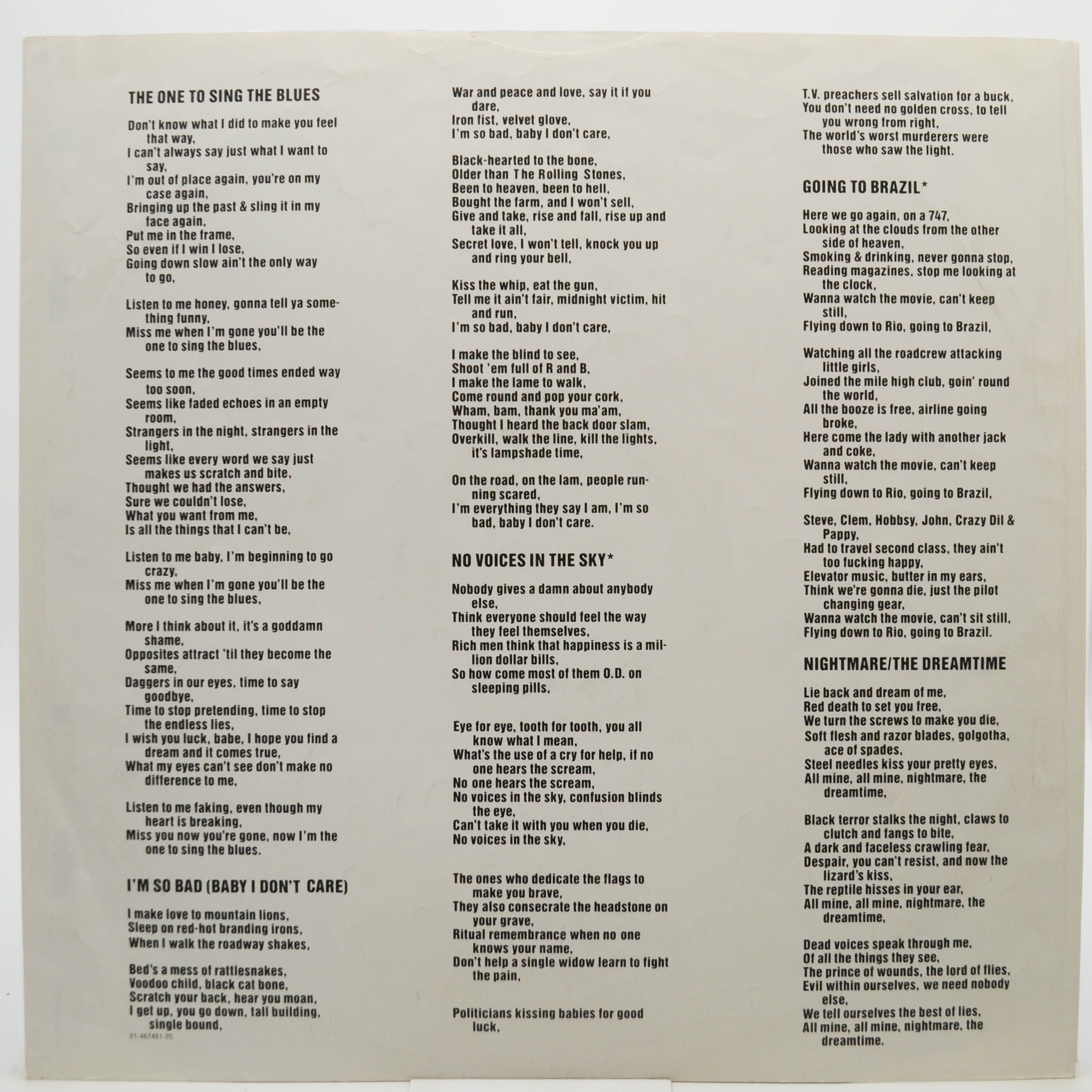 Motörhead — 1916, 1991