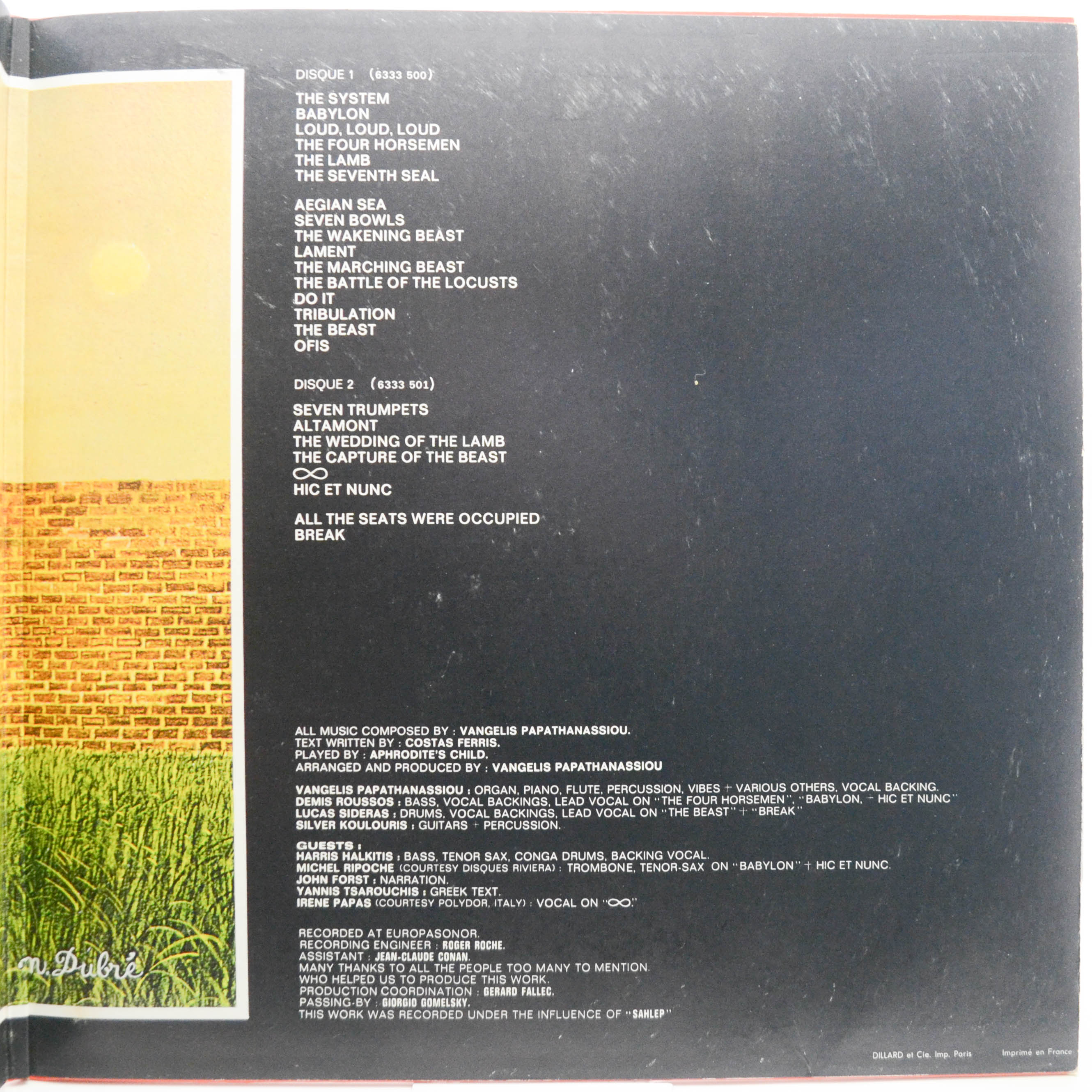 Aphrodite's Child — 666 (2LP, France), 1972