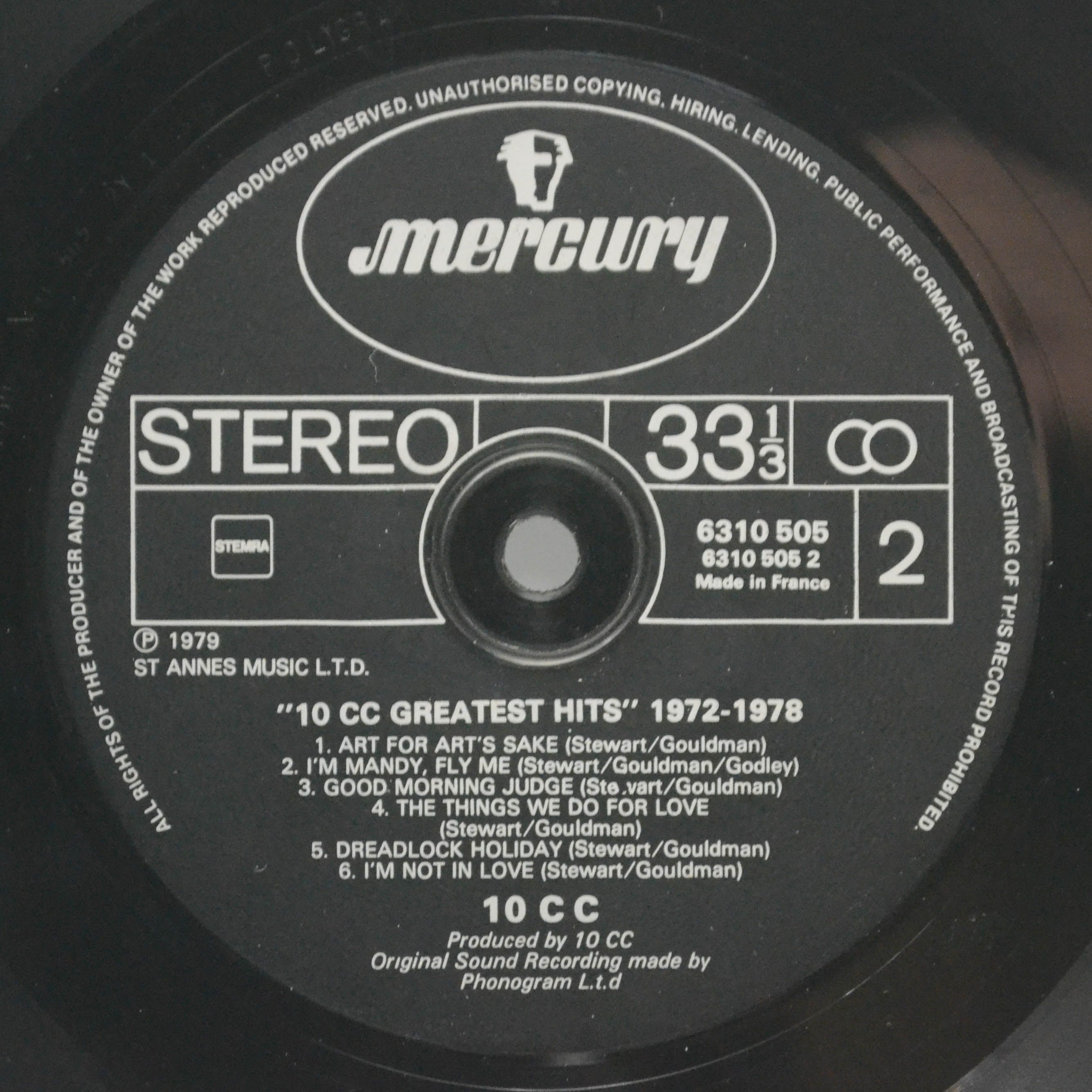 10cc — Greatest Hits 1972-1978, 1979