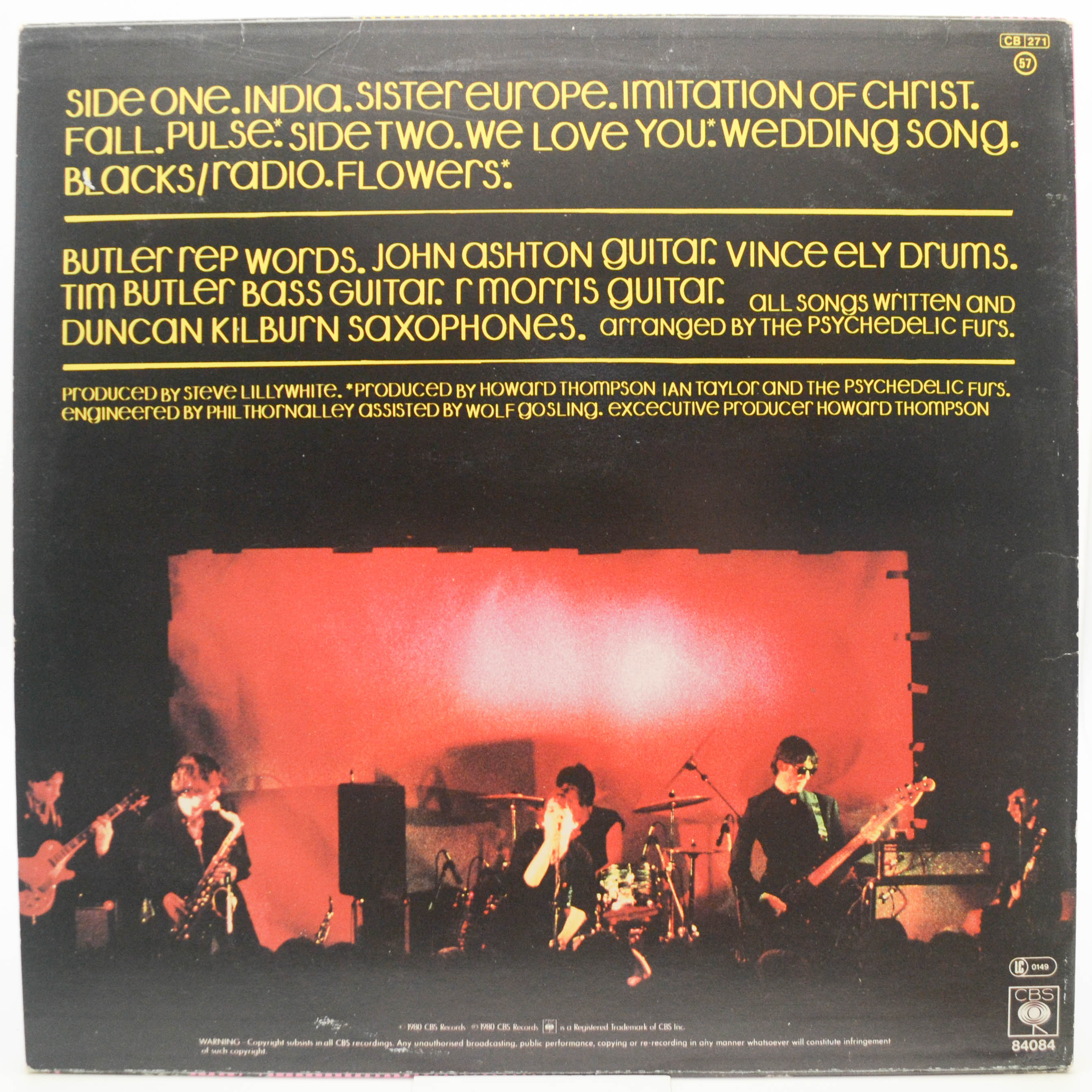 Psychedelic Furs — The Psychedelic Furs, 1980