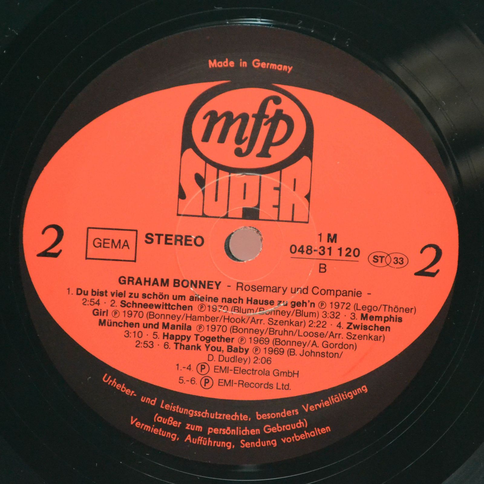 Graham Bonney — Rosemary und Companie, 1973