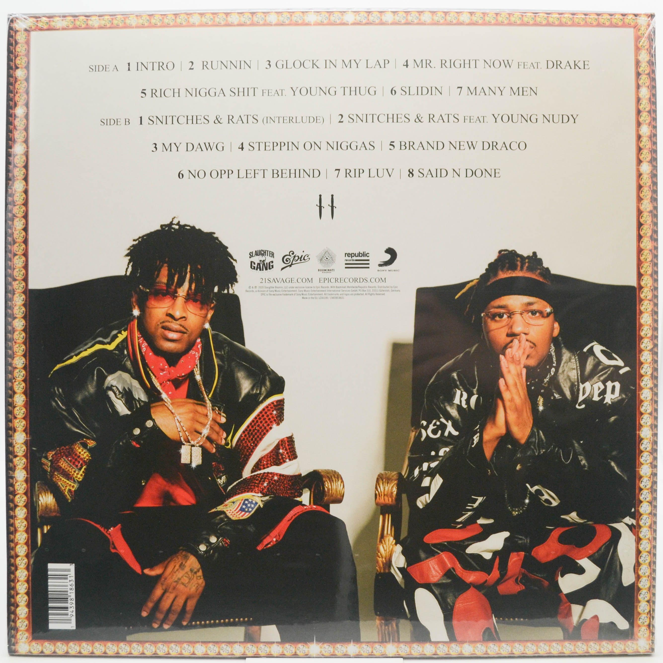 21 Savage & Metro Boomin — Savage Mode II, 2020