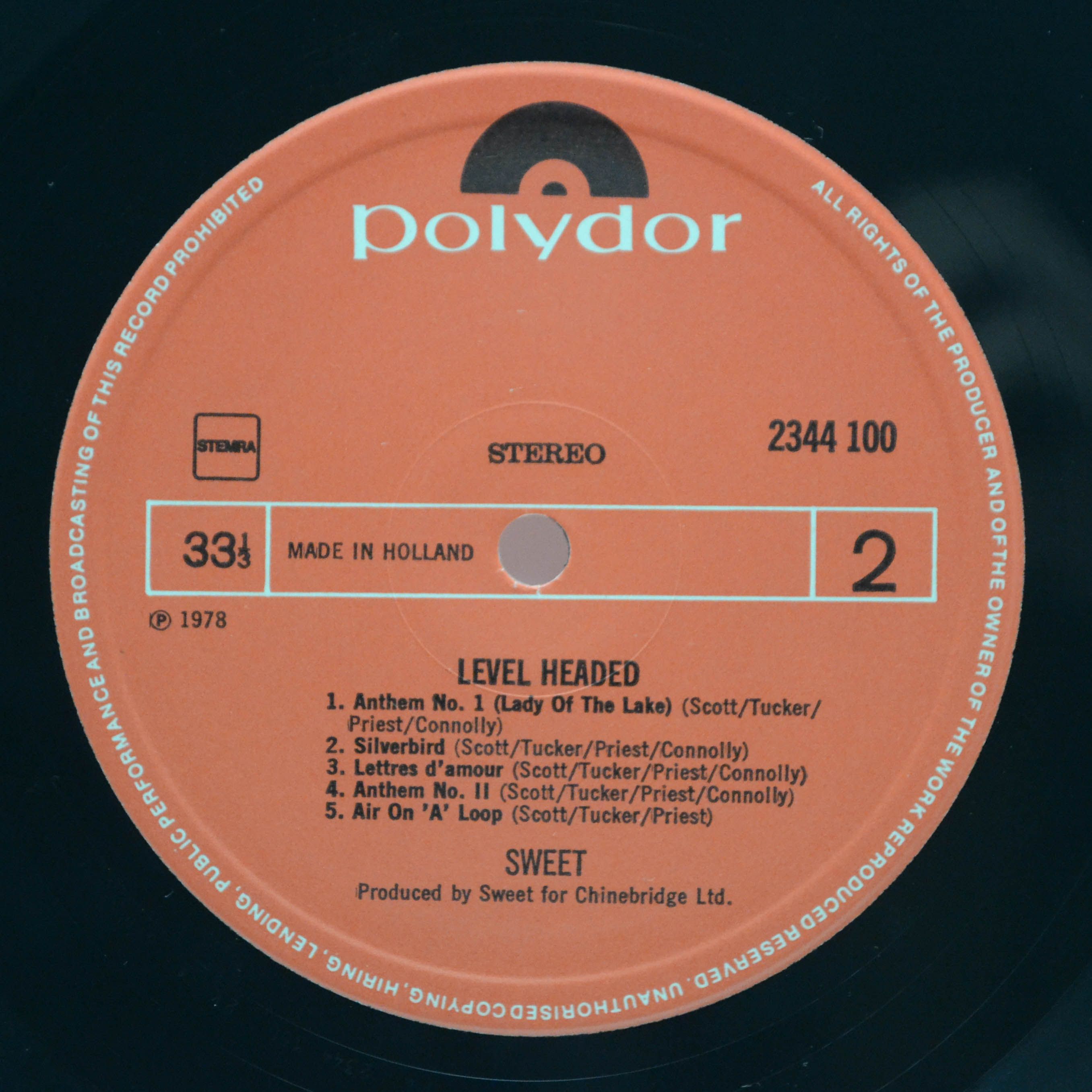 Sweet — Level Headed, 1978