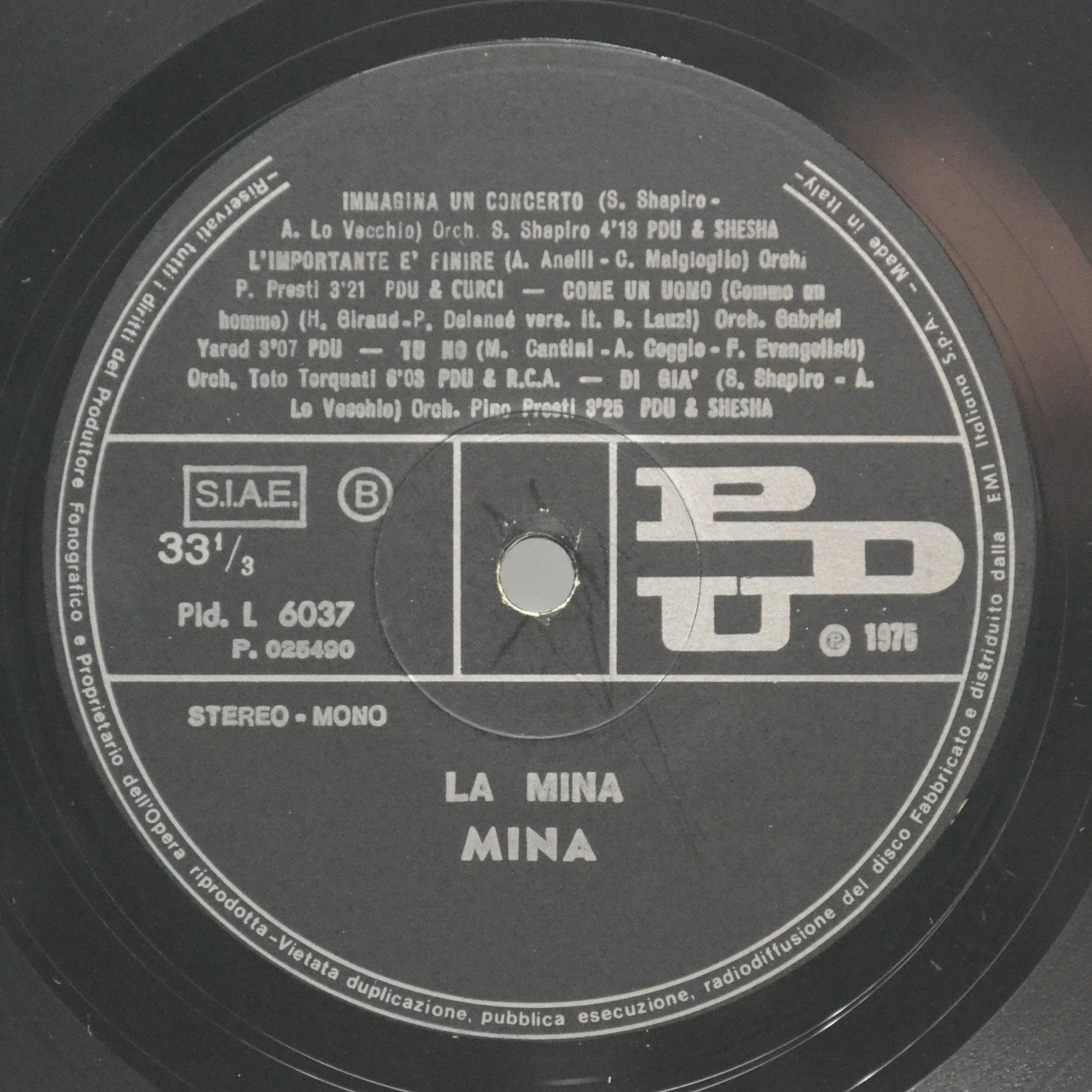 Mina — La Mina (1-st, Italy), 1975
