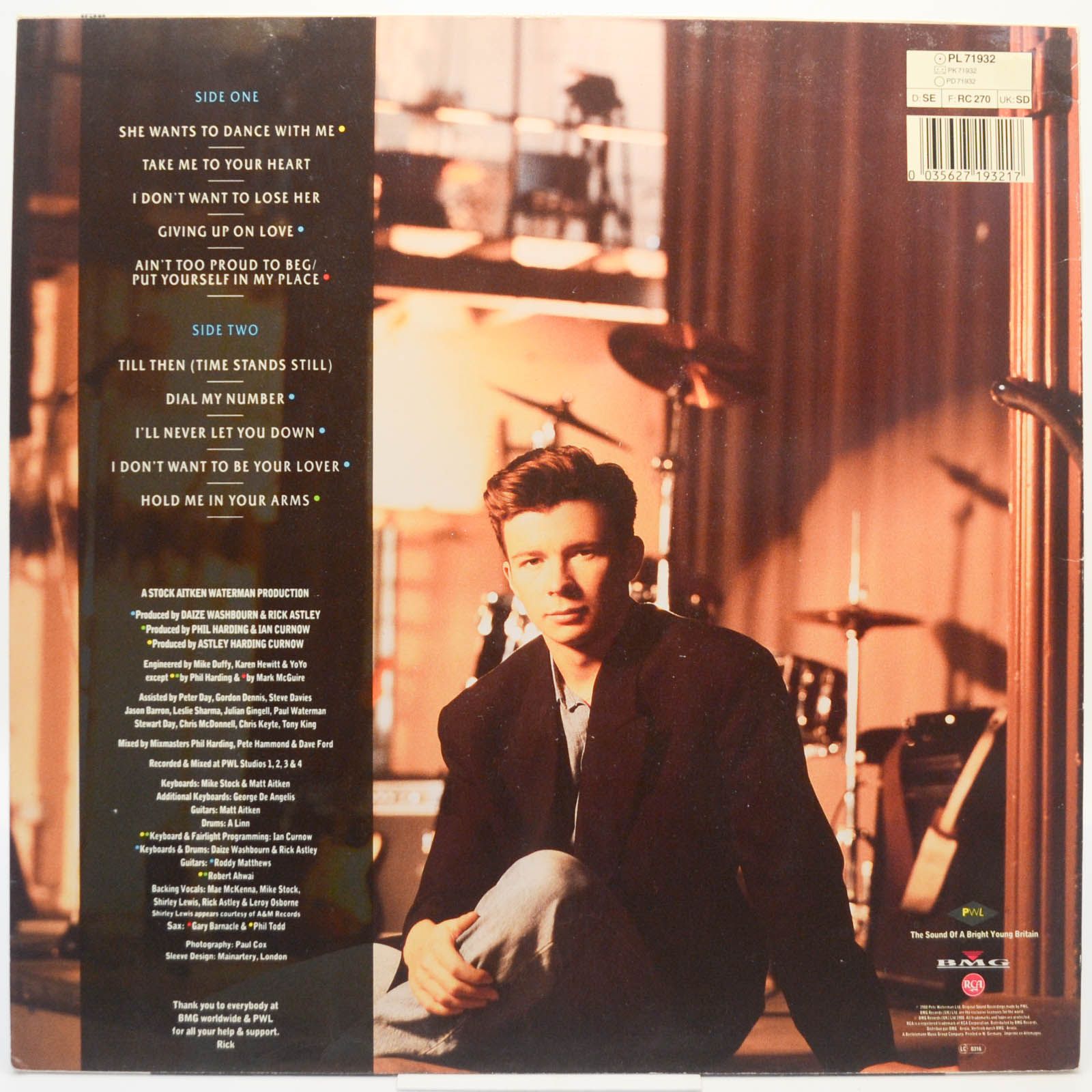 Rick Astley — Hold Me In Your Arms, 1988