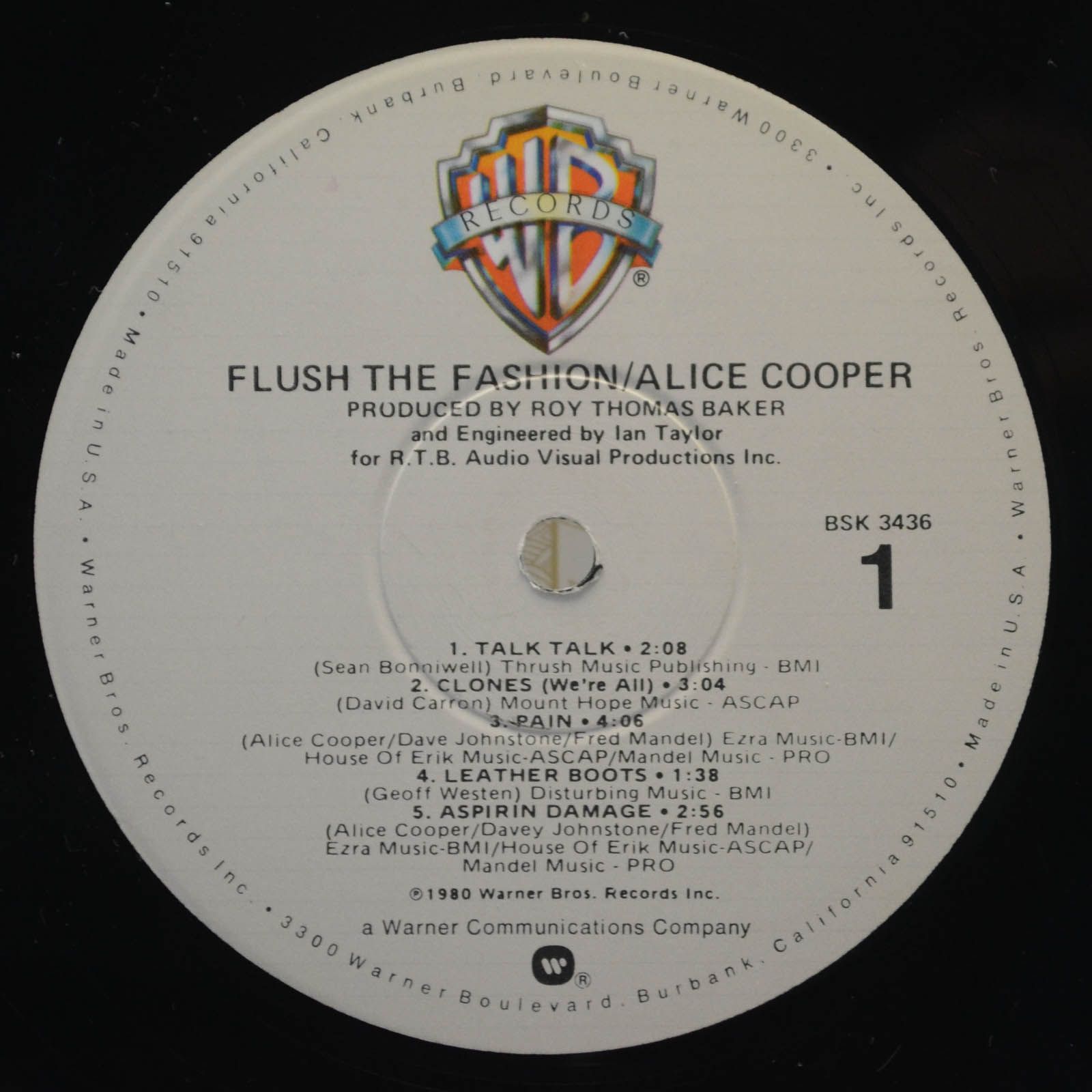 Alice Cooper — Flush The Fashion (USA), 1980