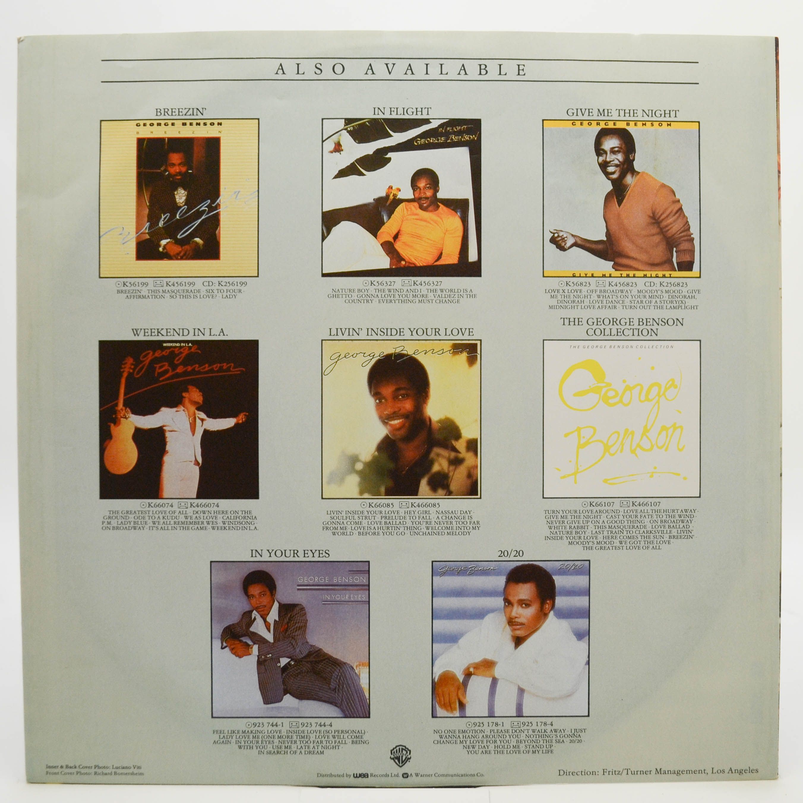 George Benson — The Love Songs, 1985