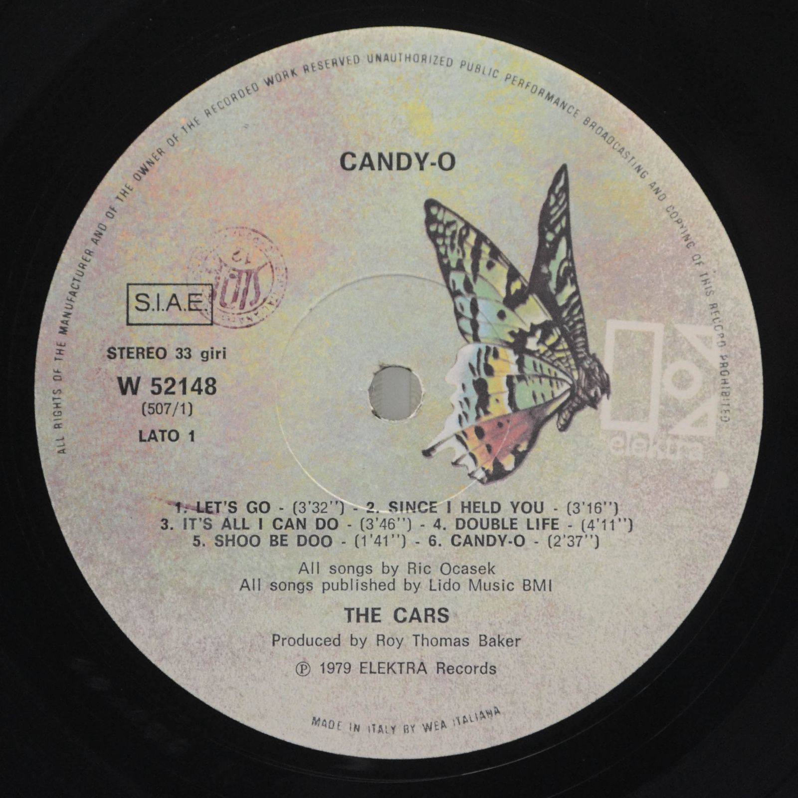 Cars — Candy-O, 1979