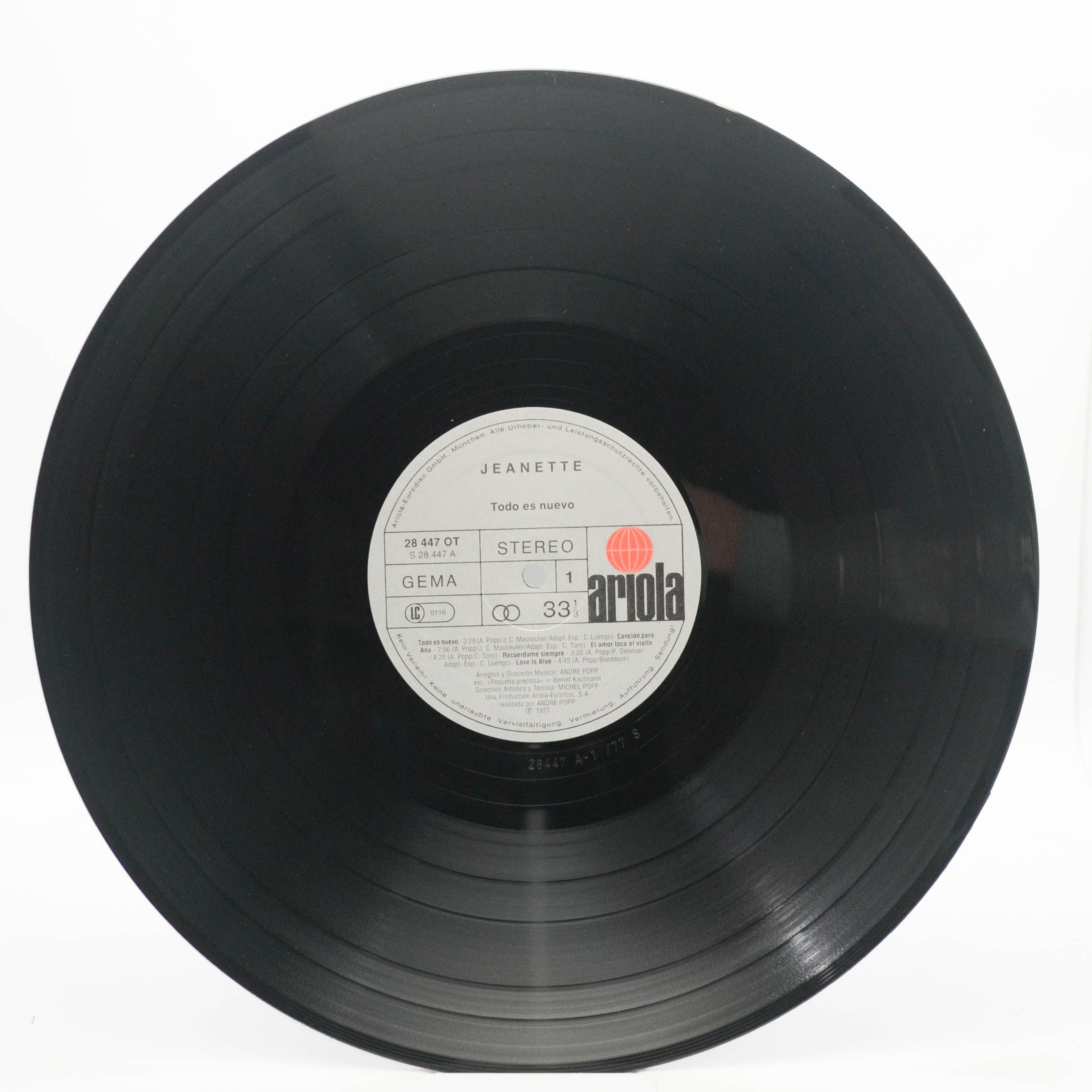 Jeanette — Todo Es Nuevo, 1977