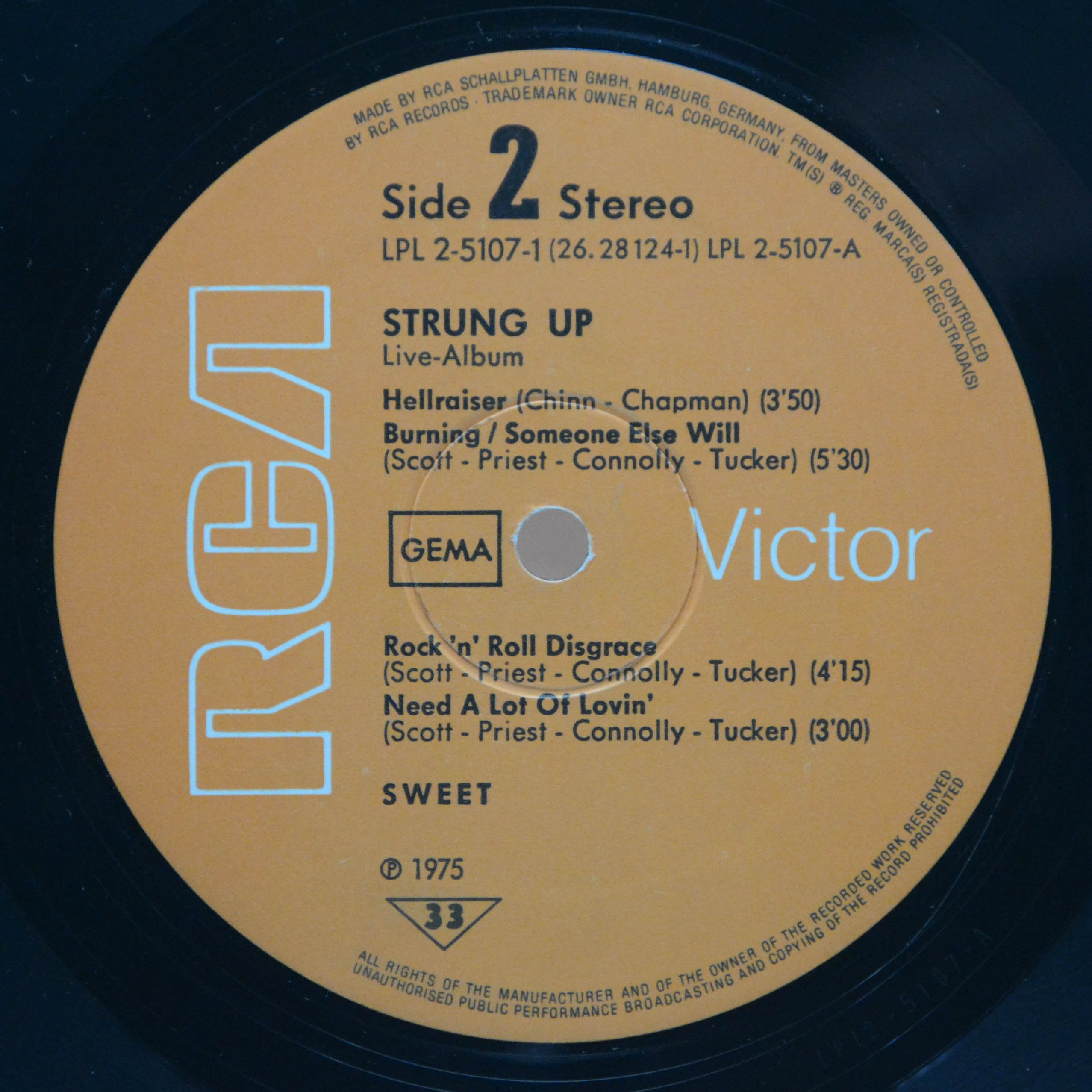 Sweet — Strung Up (2LP), 1975