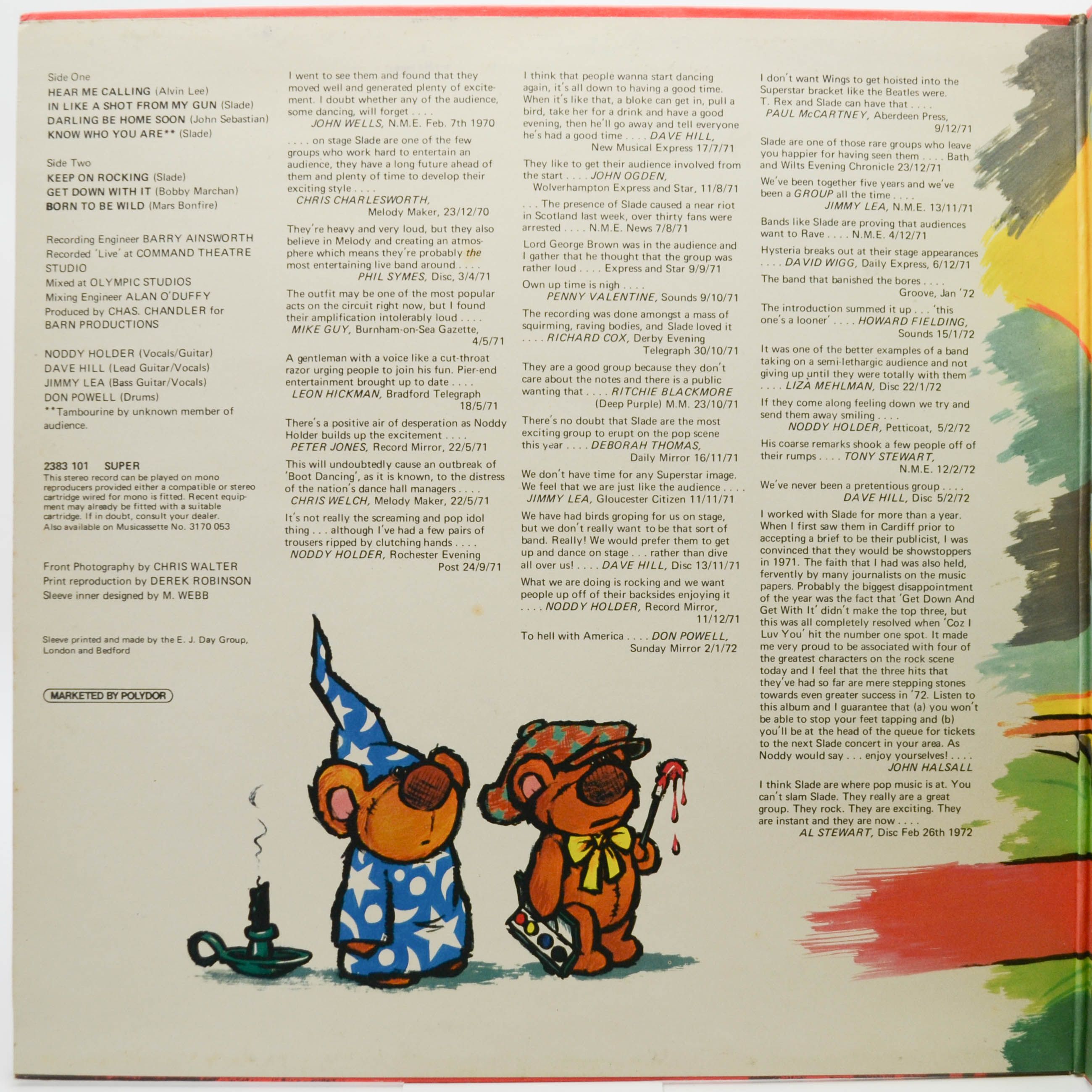 Slade — Slade Alive! (1-st, UK), 1972