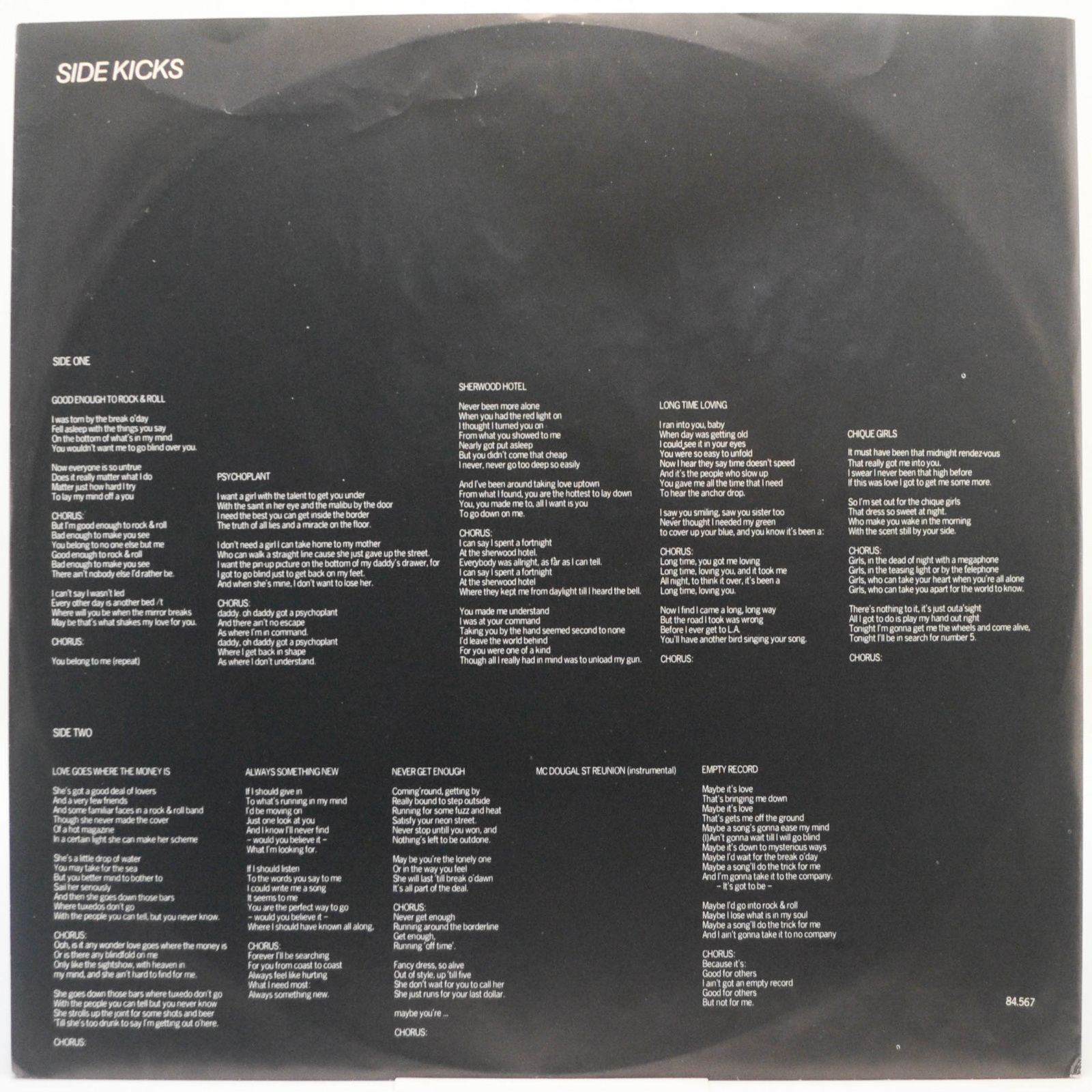 Hollander — Side Kicks, 1980