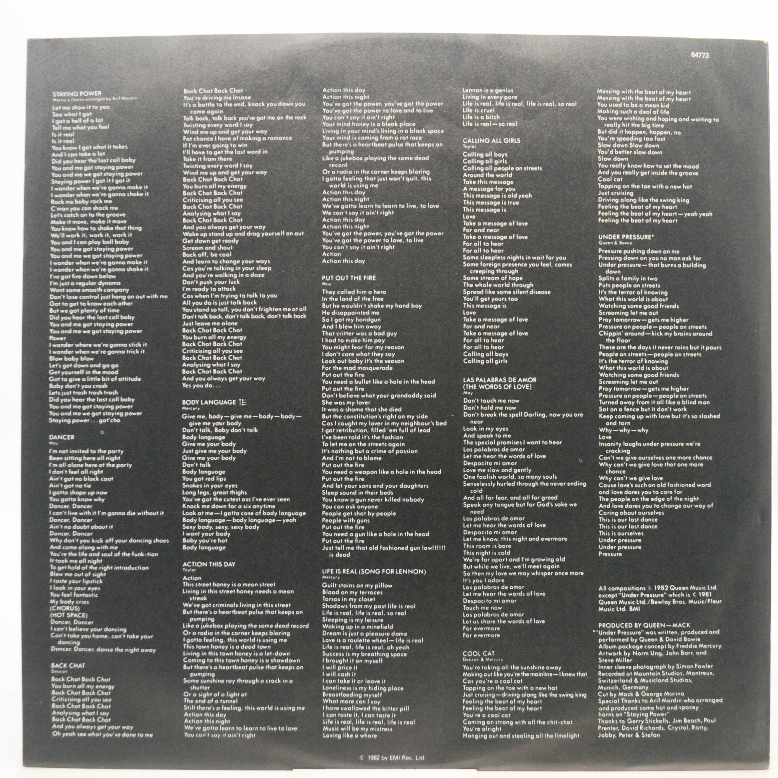 Queen — Hot Space, 1982