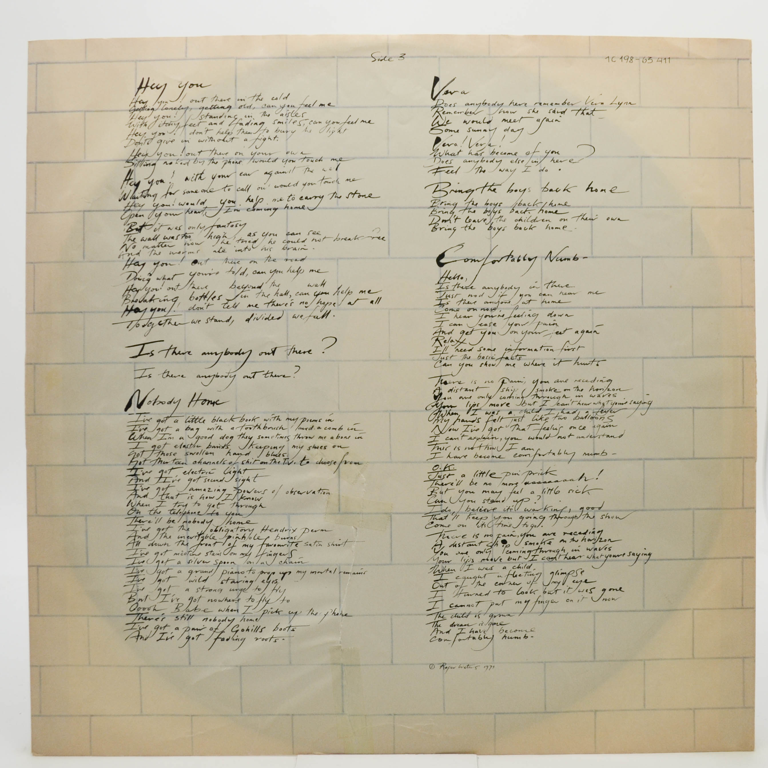 Pink Floyd — The Wall (2LP), 1979