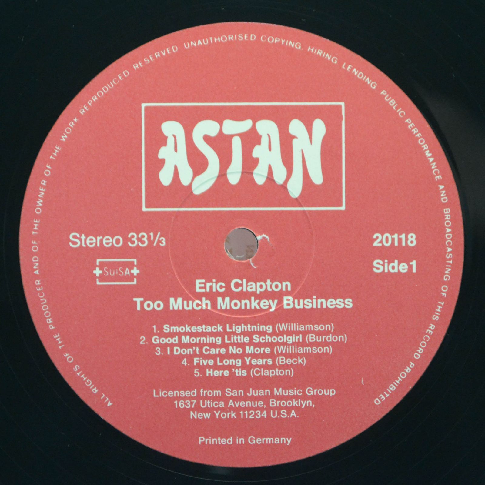 Eric Clapton — Too Much Monkey Business, 1984