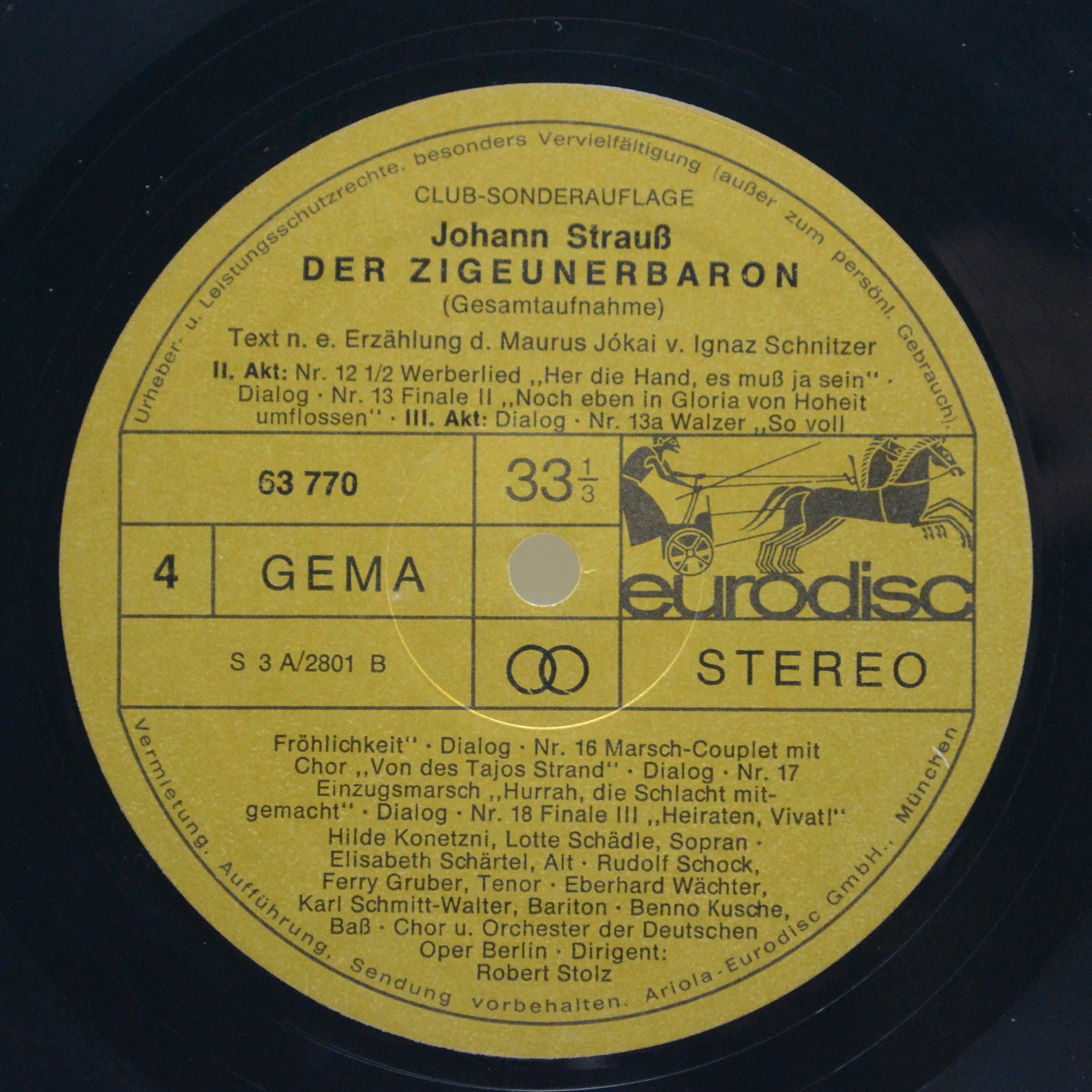 Johann Strauß, Robert Stolz — Der Zigeunerbaron (2LP), 1964