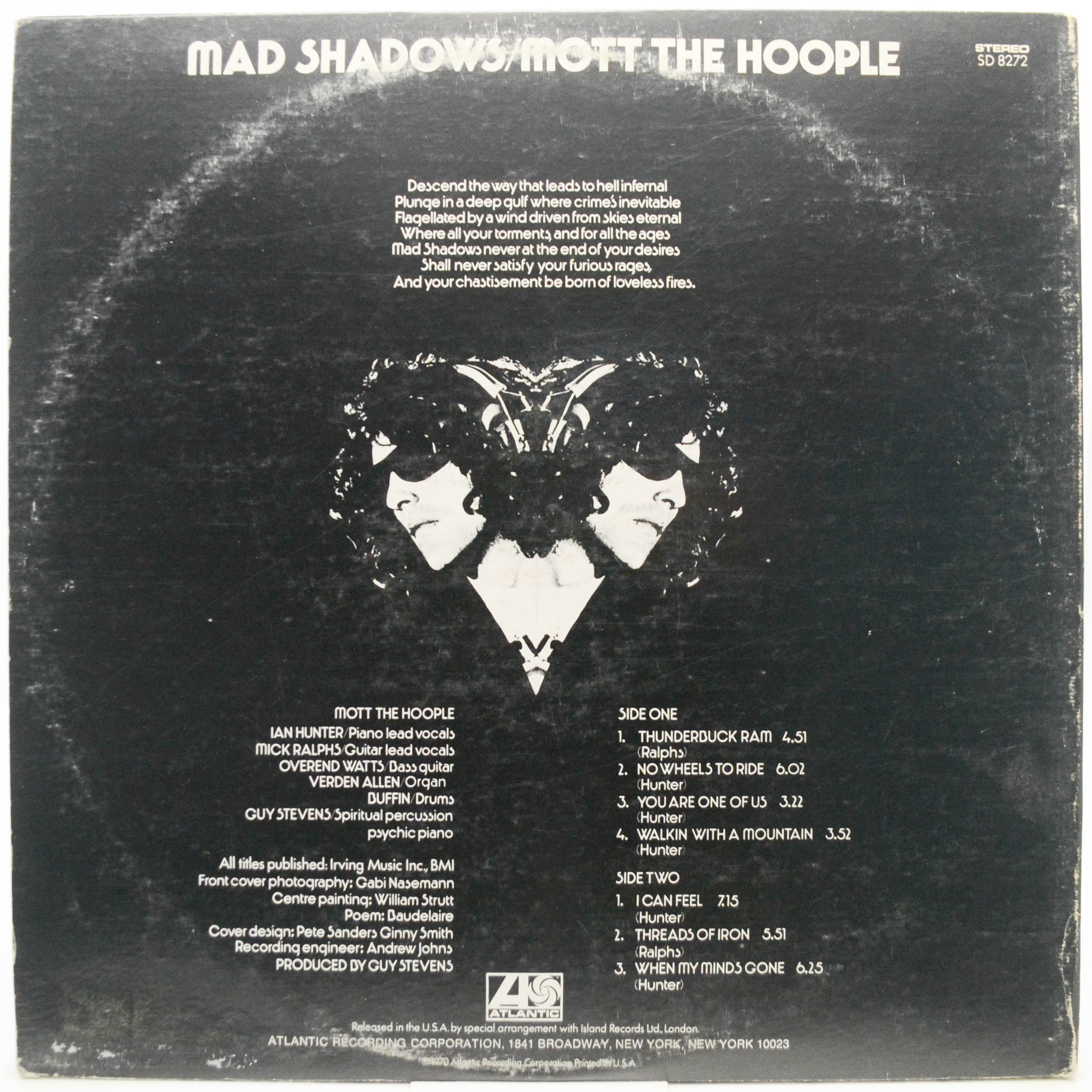 Mott The Hoople — Mad Shadows (USA), 1970