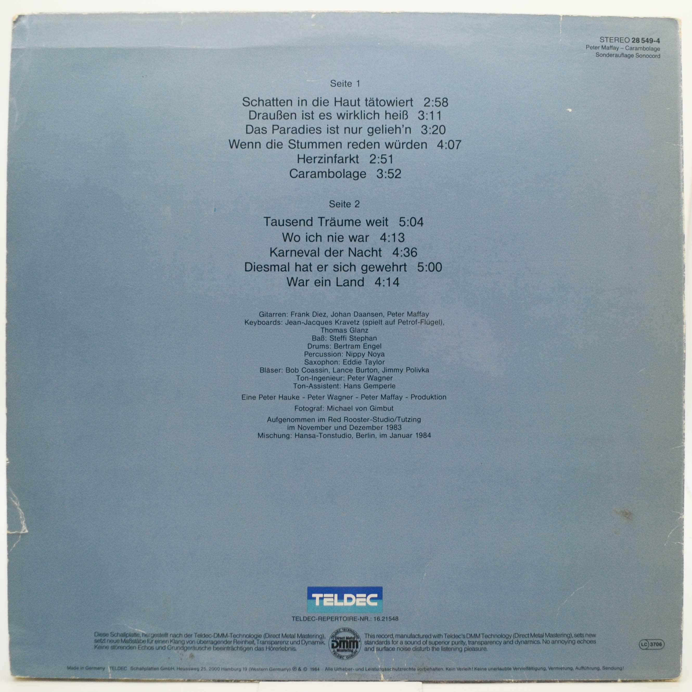 Peter Maffay — Carambolage, 1984