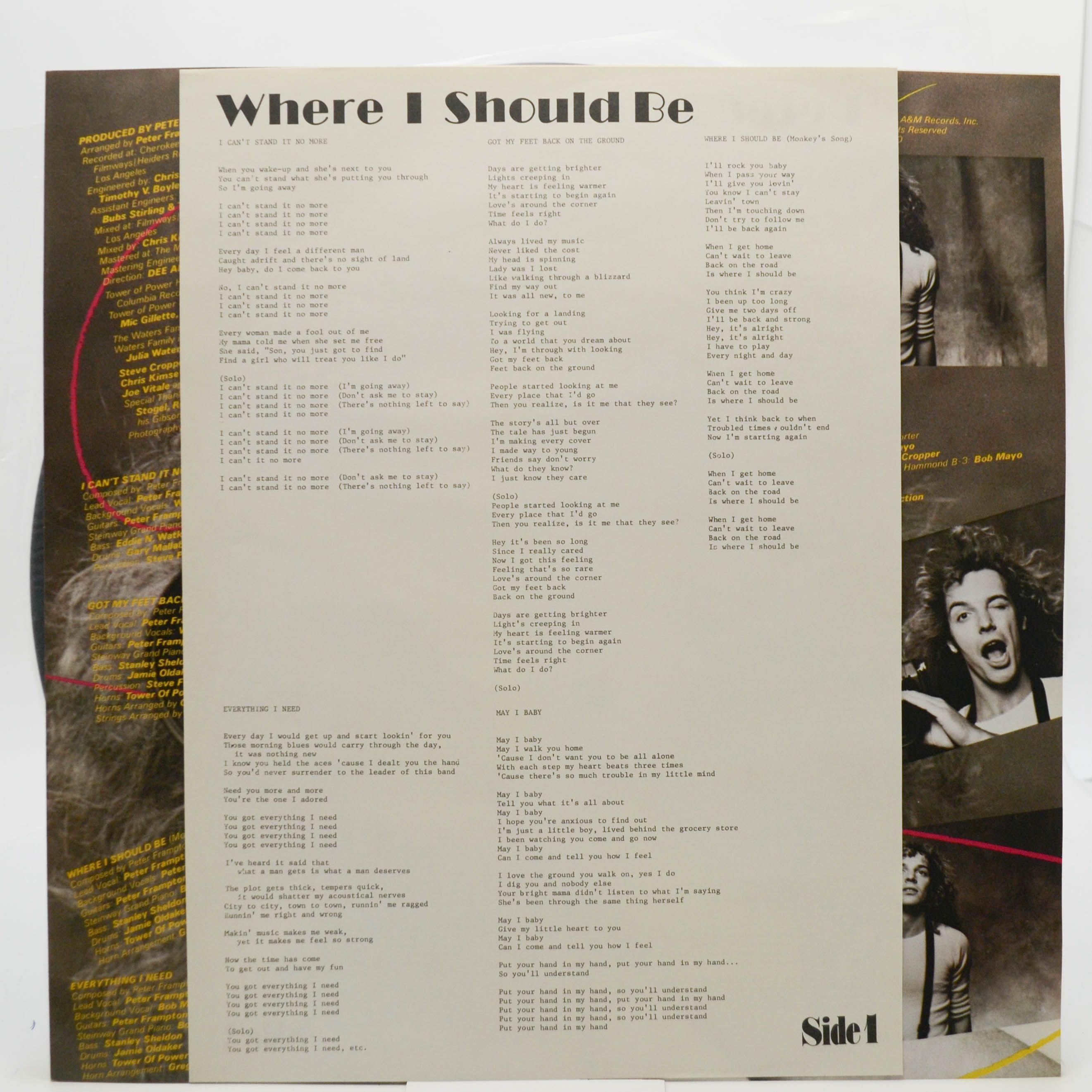 Peter Frampton — Where I Should Be, 1979