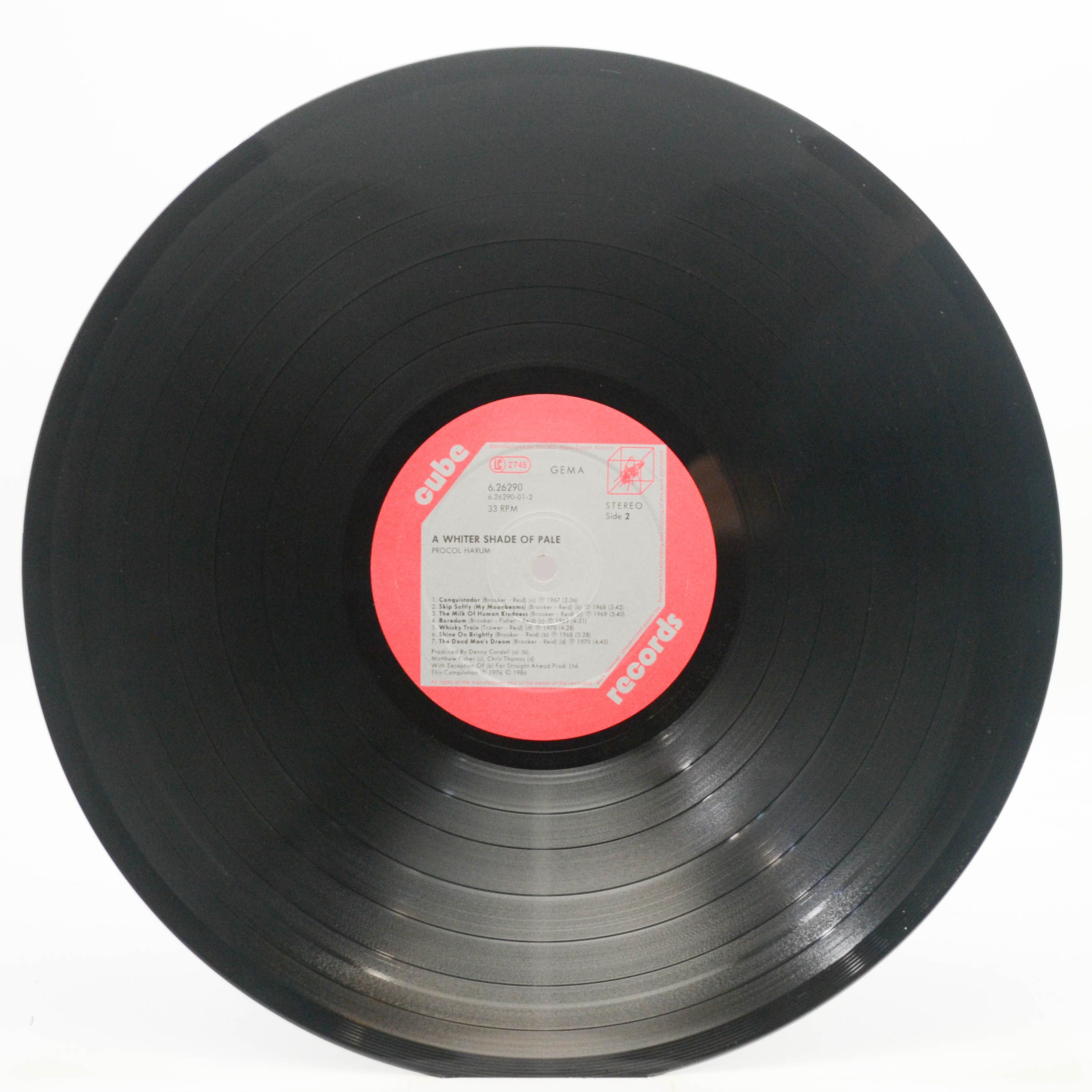 Procol Harum — A Whiter Shade Of Pale, 1986