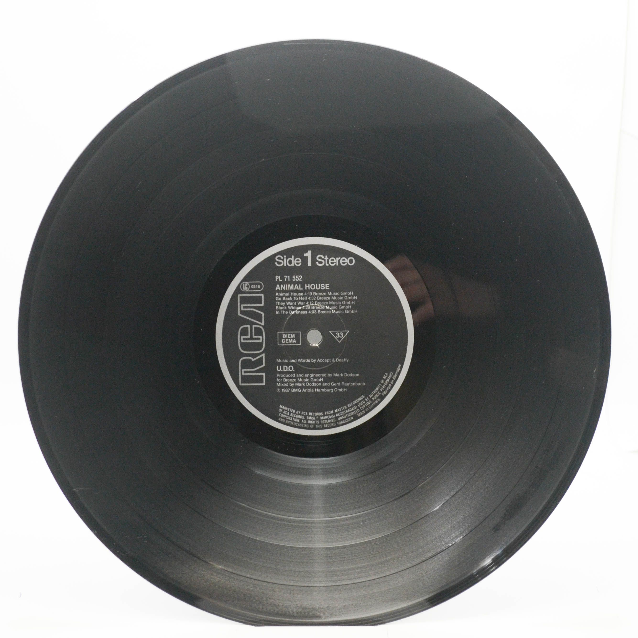 U.D.O. — Animal House, 1987