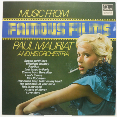 Виниловая пластинка Music From Famous Films, 1971