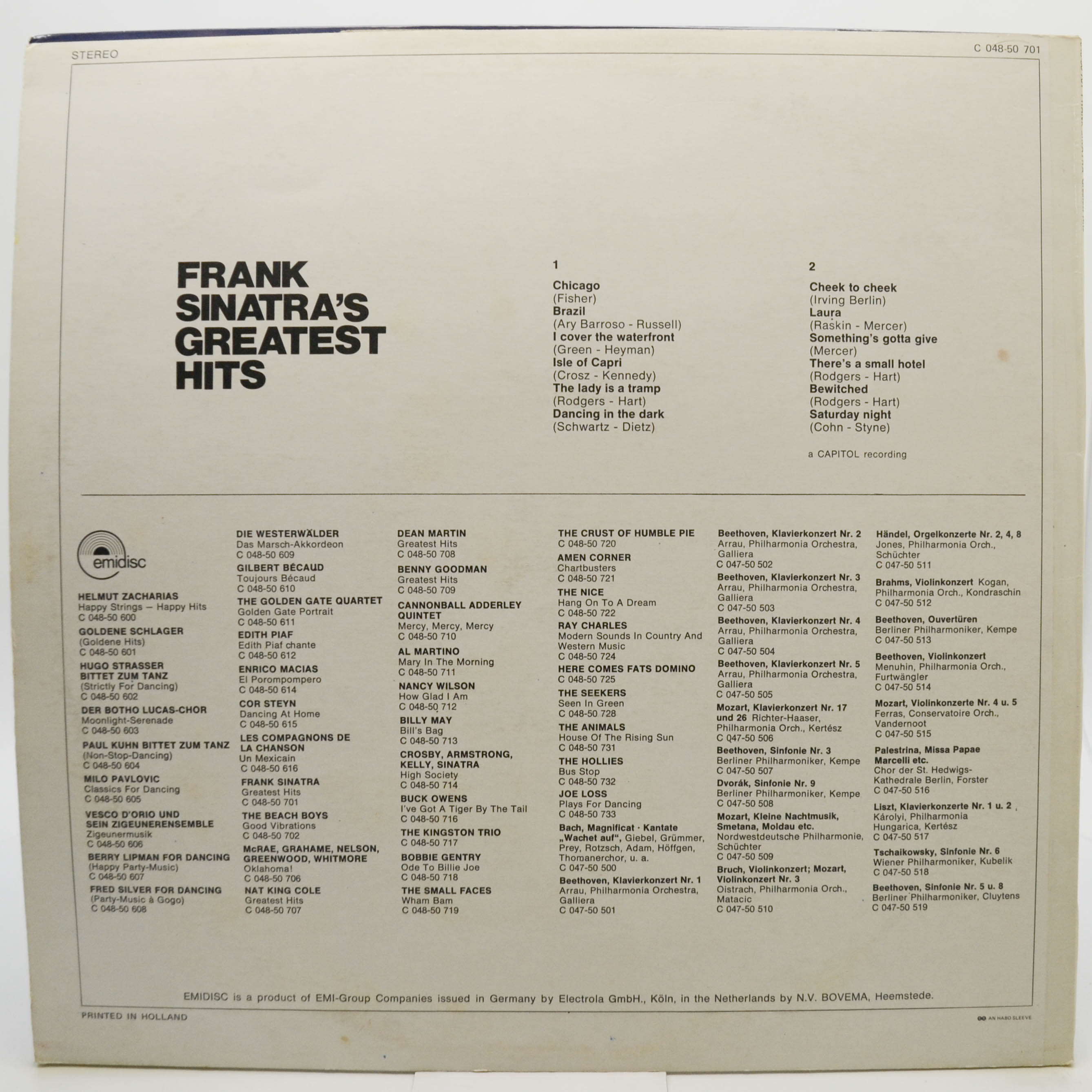 Frank Sinatra — Frank Sinatra's Greatest Hits, 1970