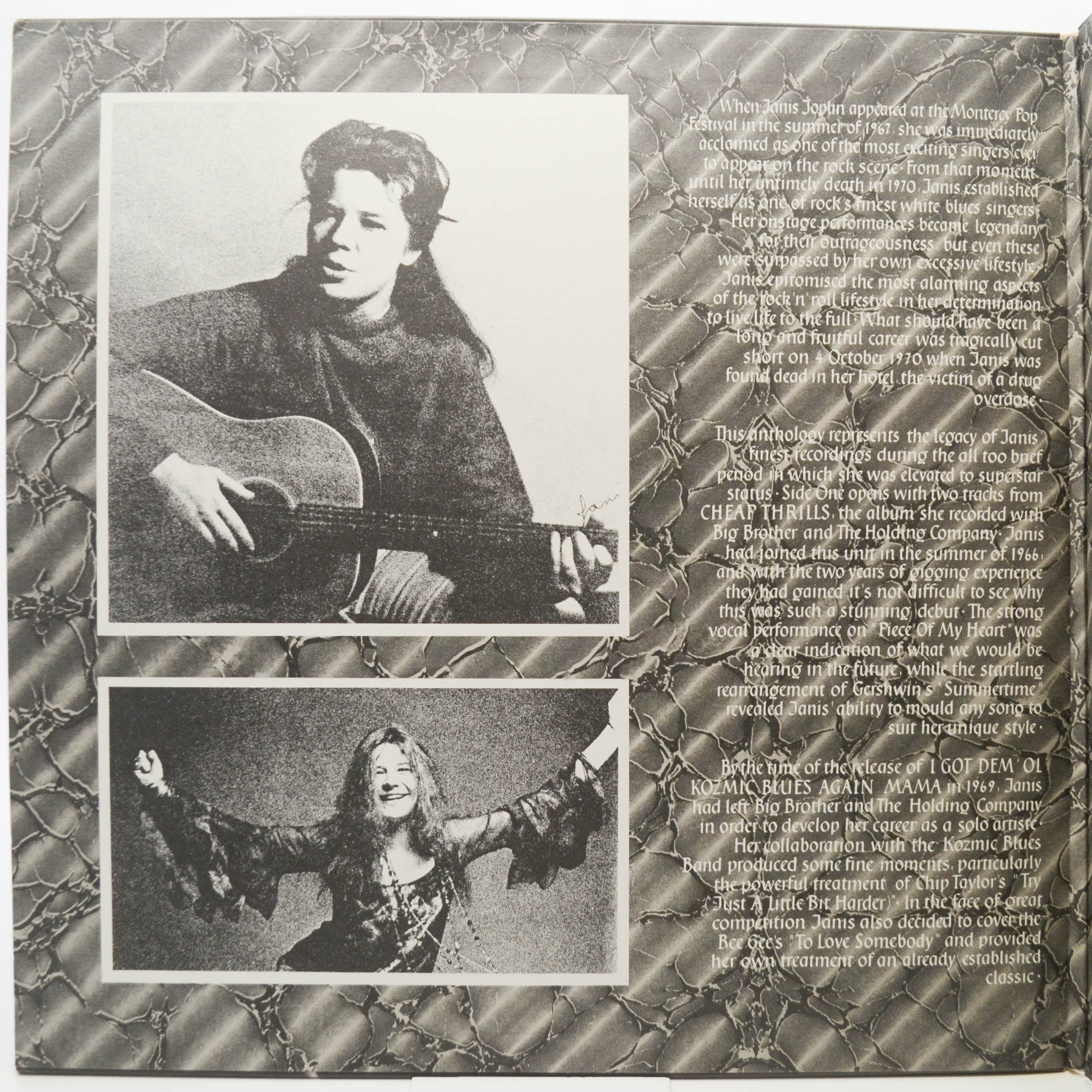 Janis Joplin — Anthology (2LP), 1980