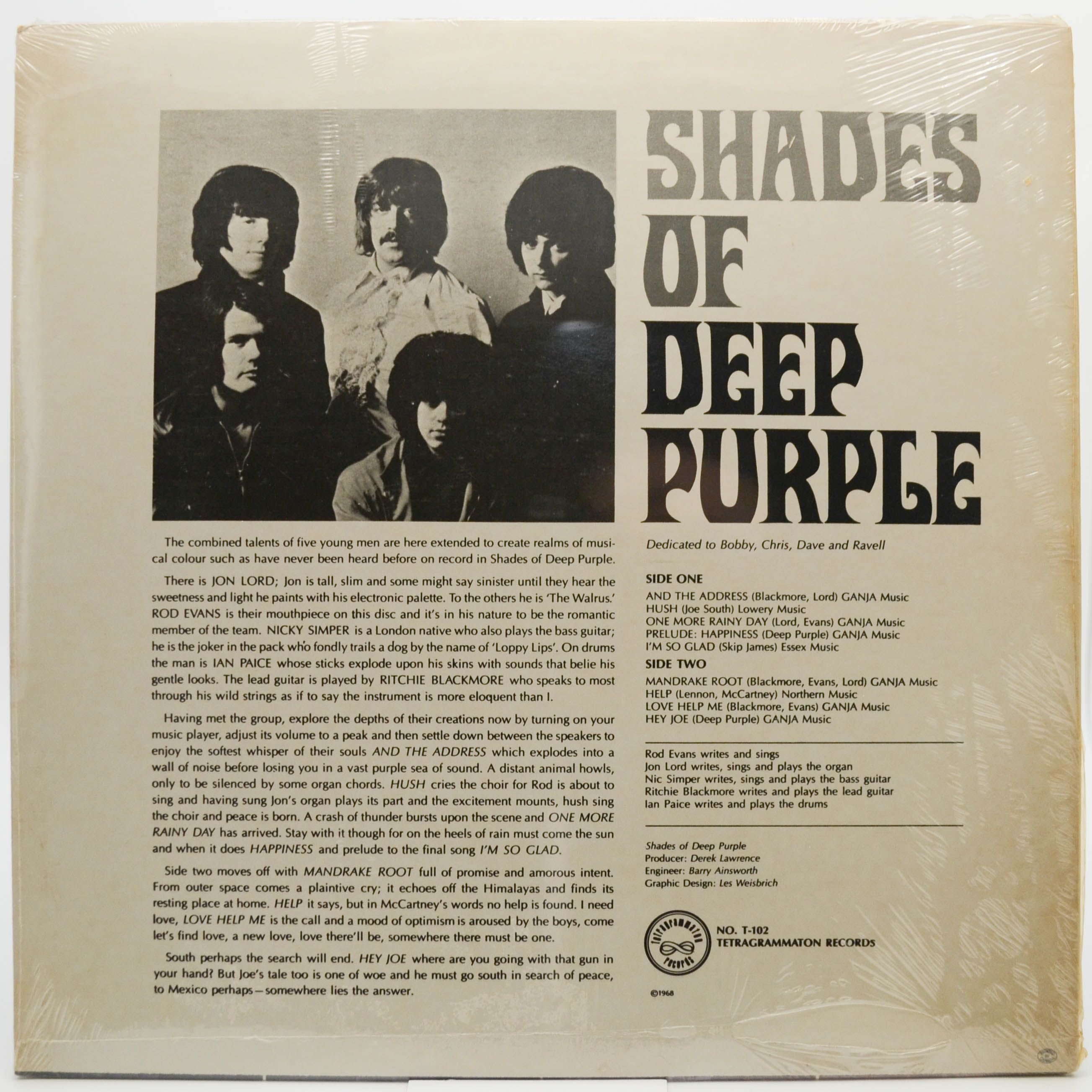 Deep Purple — Shades Of Deep Purple (USA), 1968