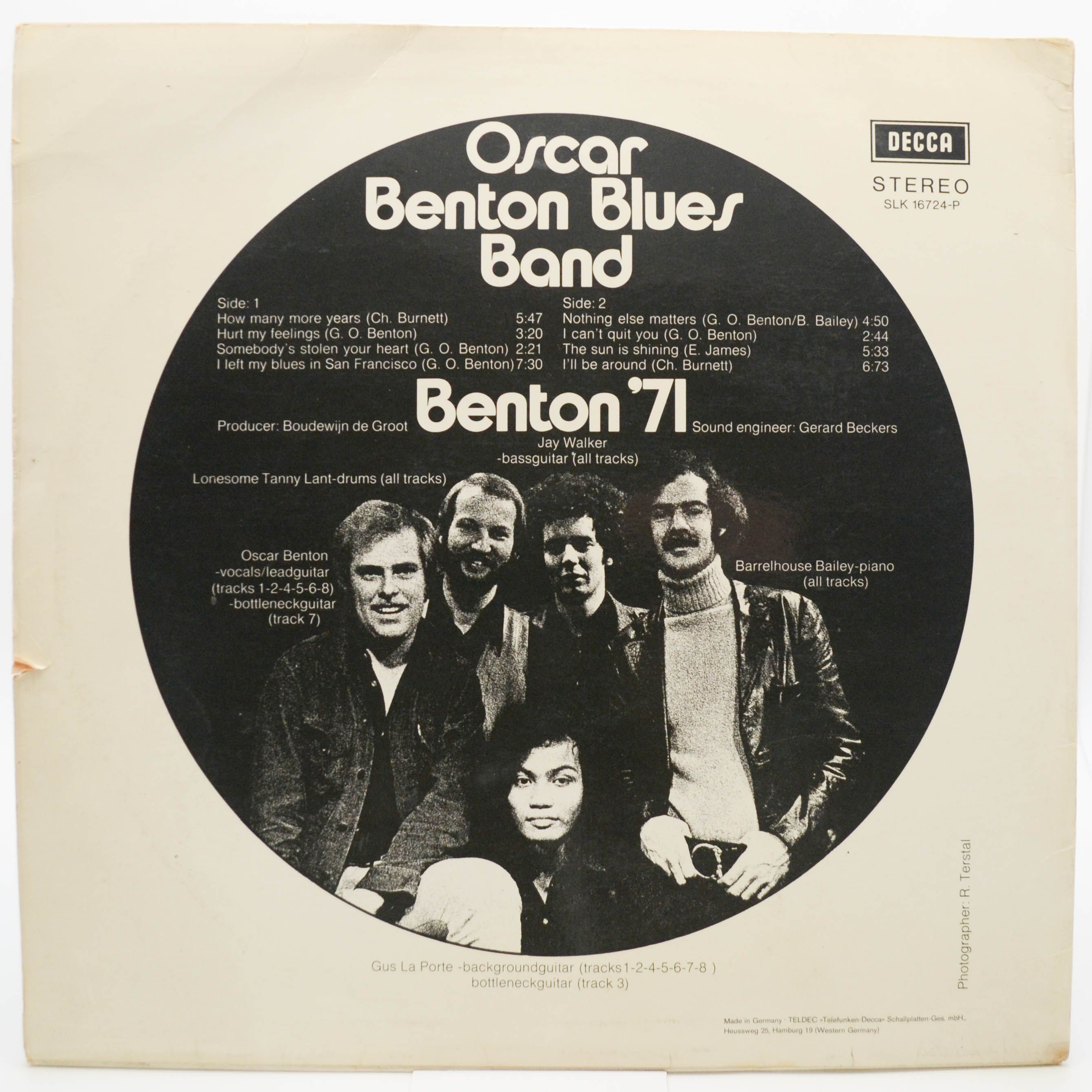 Oscar Benton Blues Band — Benton '71, 1971