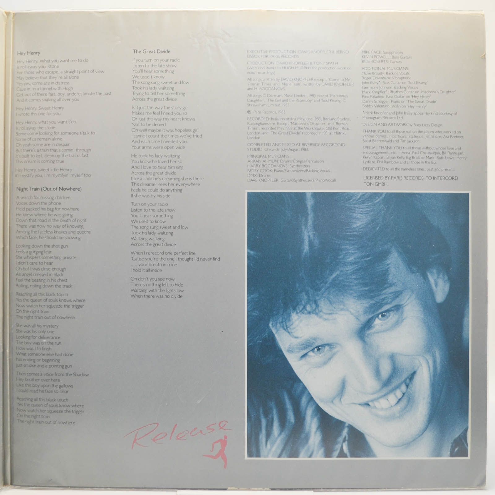 David Knopfler — Release, 1983