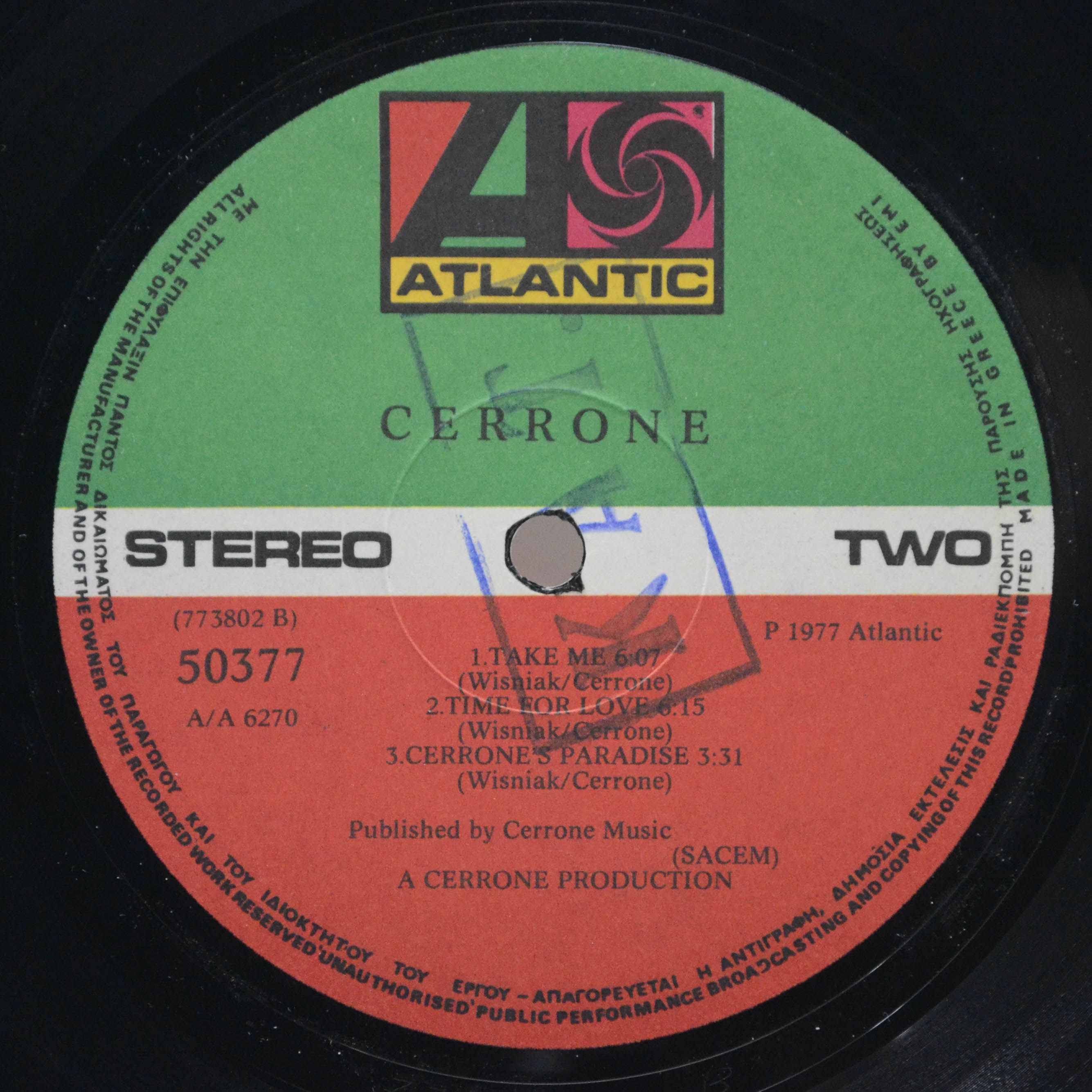 Cerrone — Cerrone's Paradise, 1977