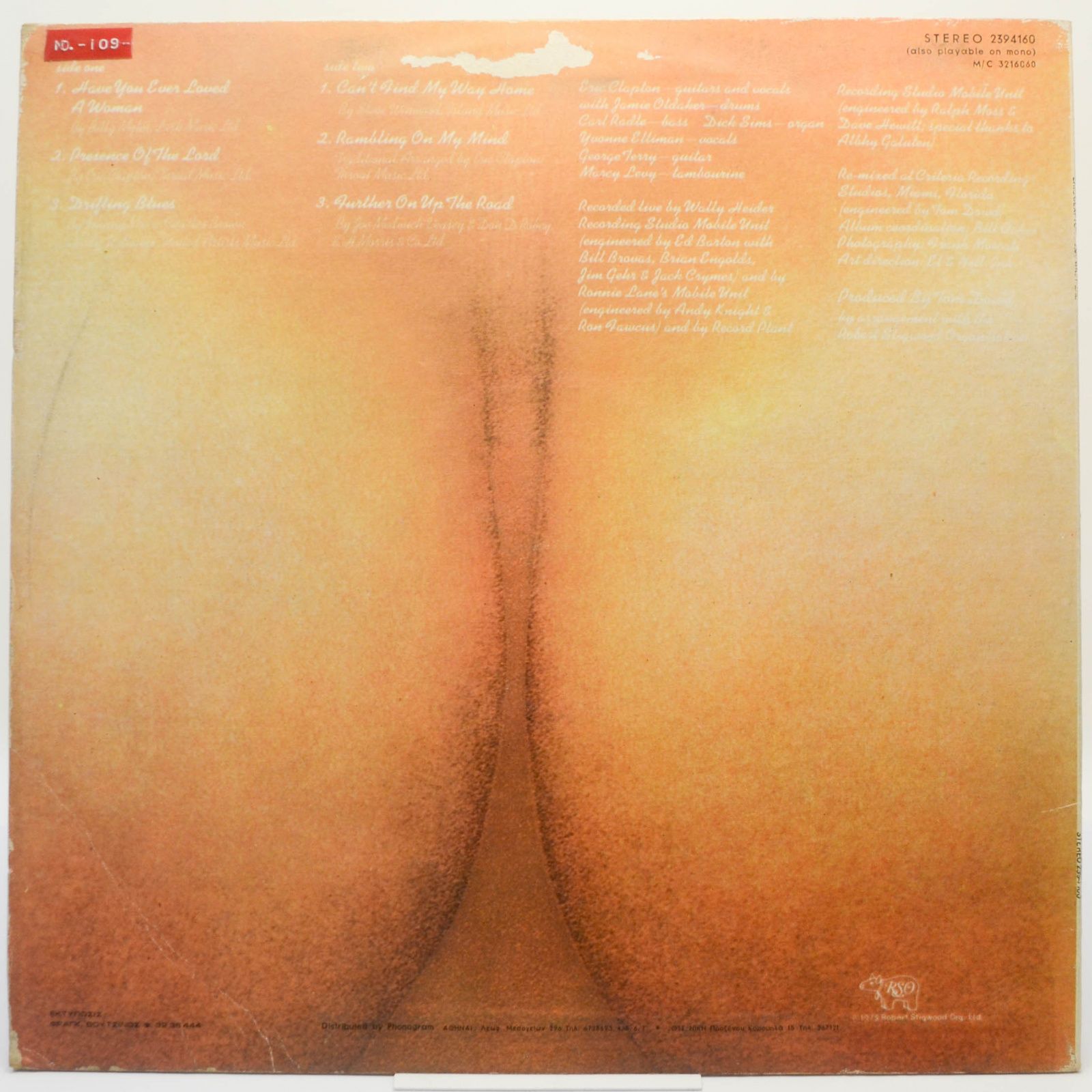 Eric Clapton — E.C. Was Here, 1975