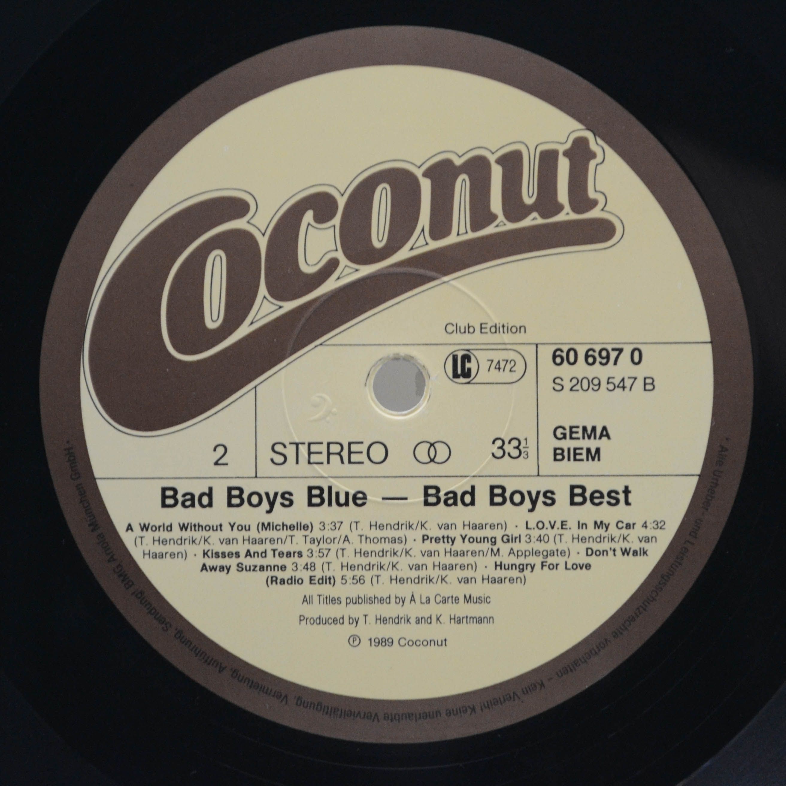 Bad Boys Blue — Bad Boys Best, 1989